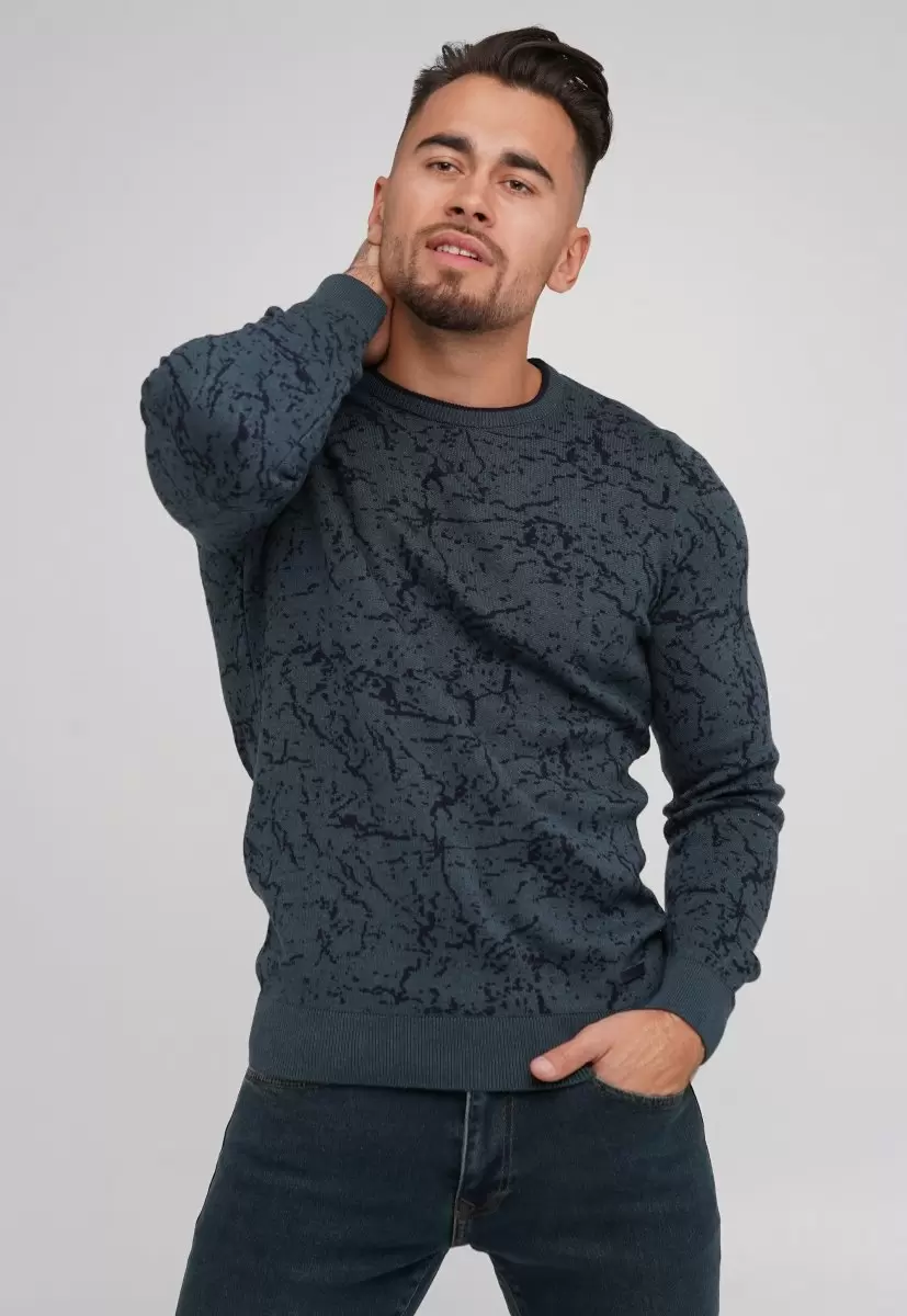 Свитер Trend Collection 211435 Зеленый+синий - Фото 3