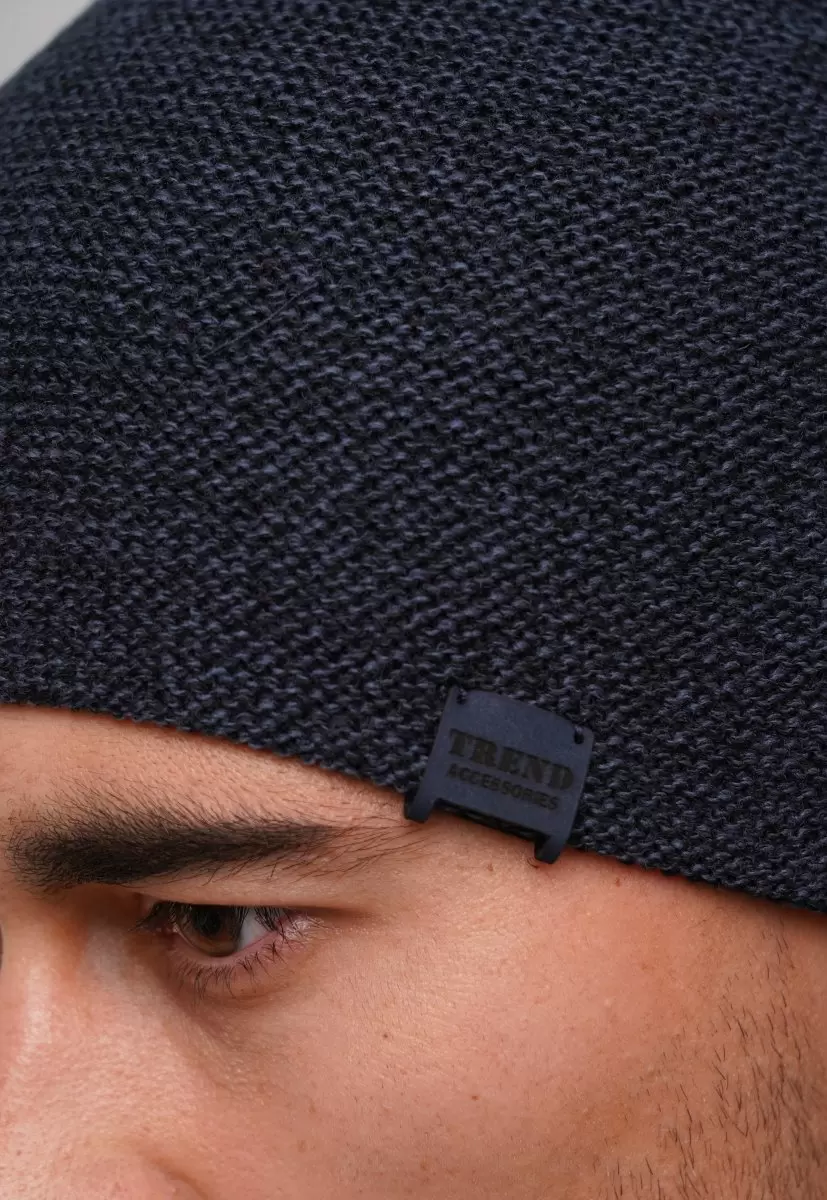 Шапка Trend Collection П70/Z012 Черный + тем. джинс - Фото 