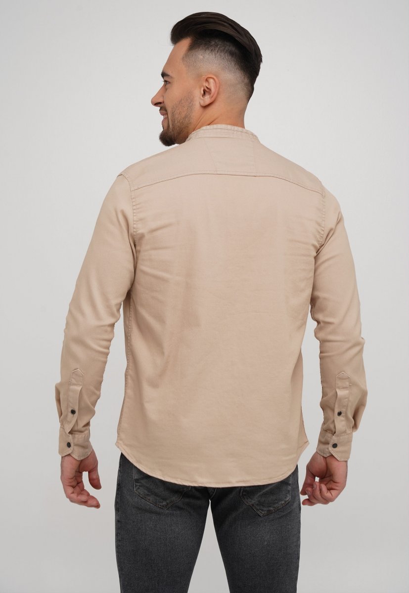 Джинсова сорочка Trend Collection 18307 Бежевий (VIZON) - Фото 1