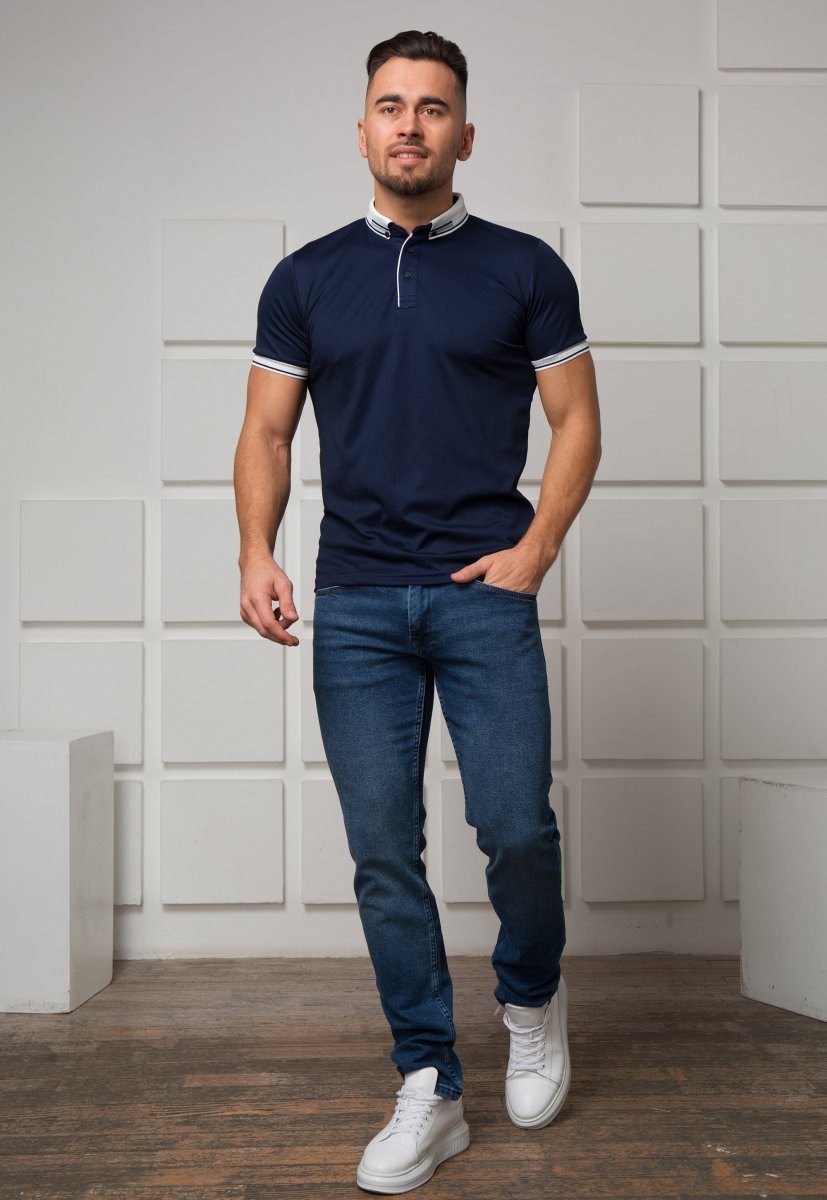 Футболка Trend Collection 1041-1 Темно-синій (LACI) - Фото 