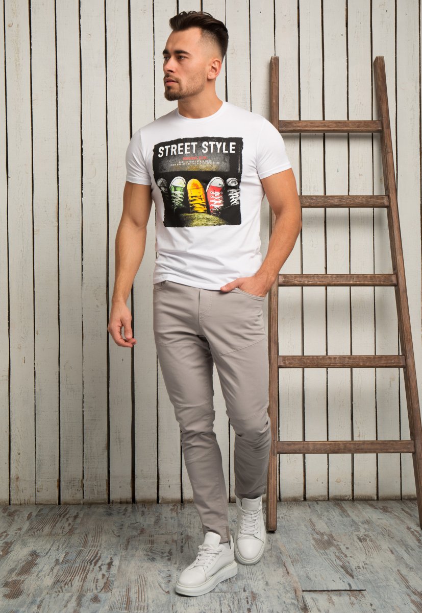 Футболка Trend Collection 2107 Білий+кеди - Фото 