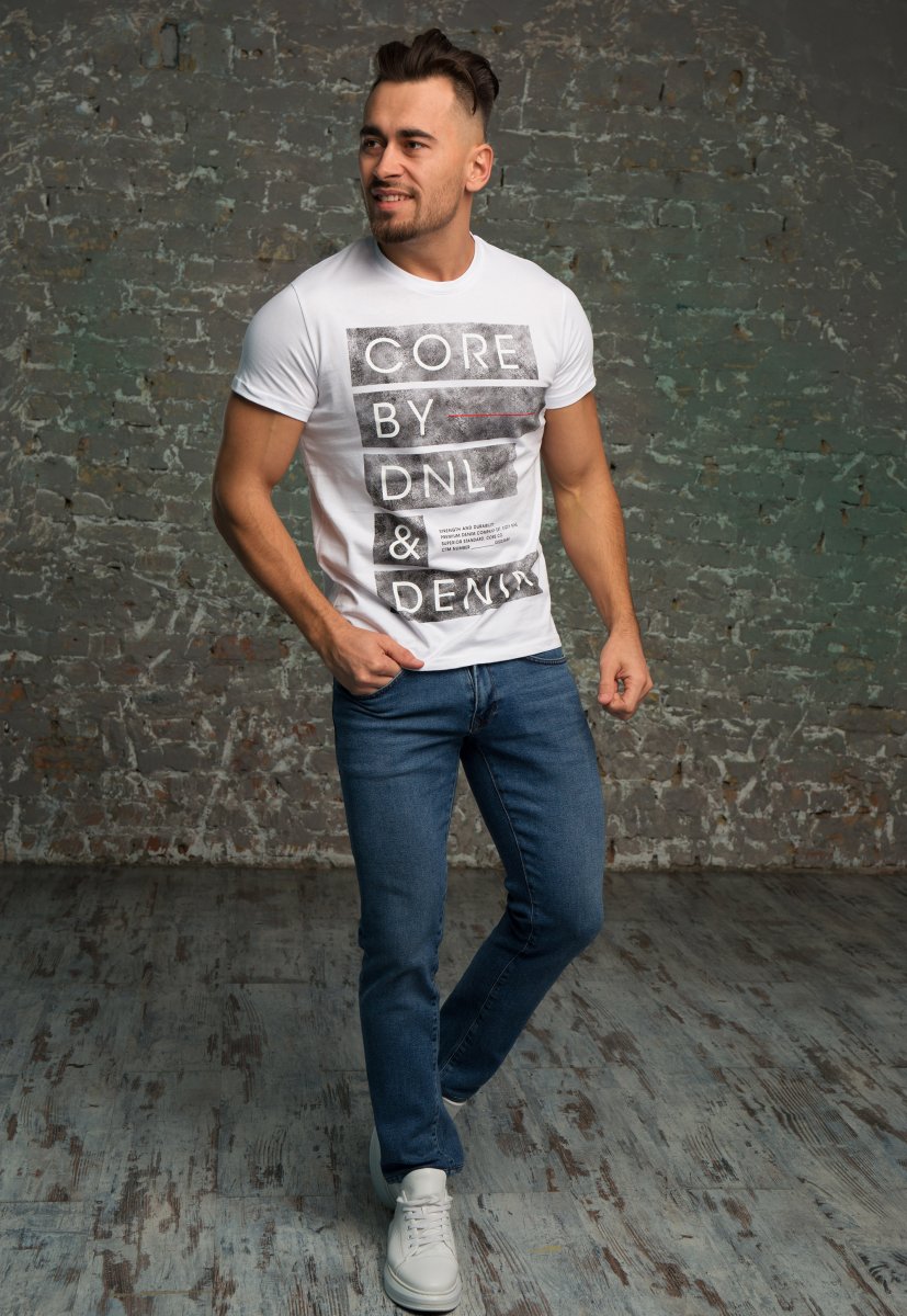 Футболка Trend Collection 2121 Білий+принт - Фото 