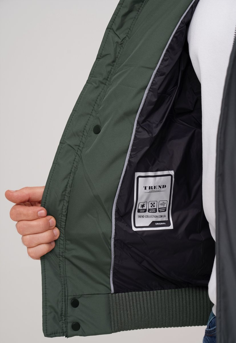 Куртка зимова Trend Collection 99-33 Хакі  (GREY GREEN) - Фото 