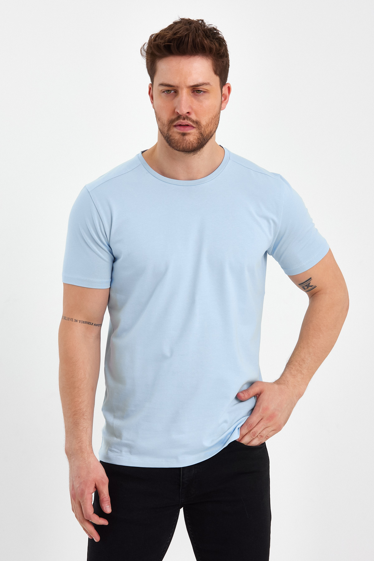 Футболка Trend Collection 35440 Блакитний (SABAH MAVI) - Фото 3