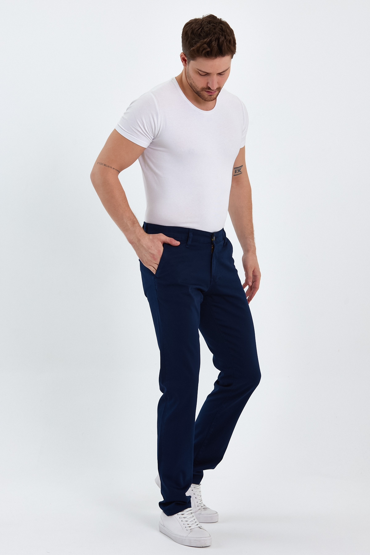 Брюки comfort fit Trend Collection 4266 Синій (NAVY) - Фото 6
