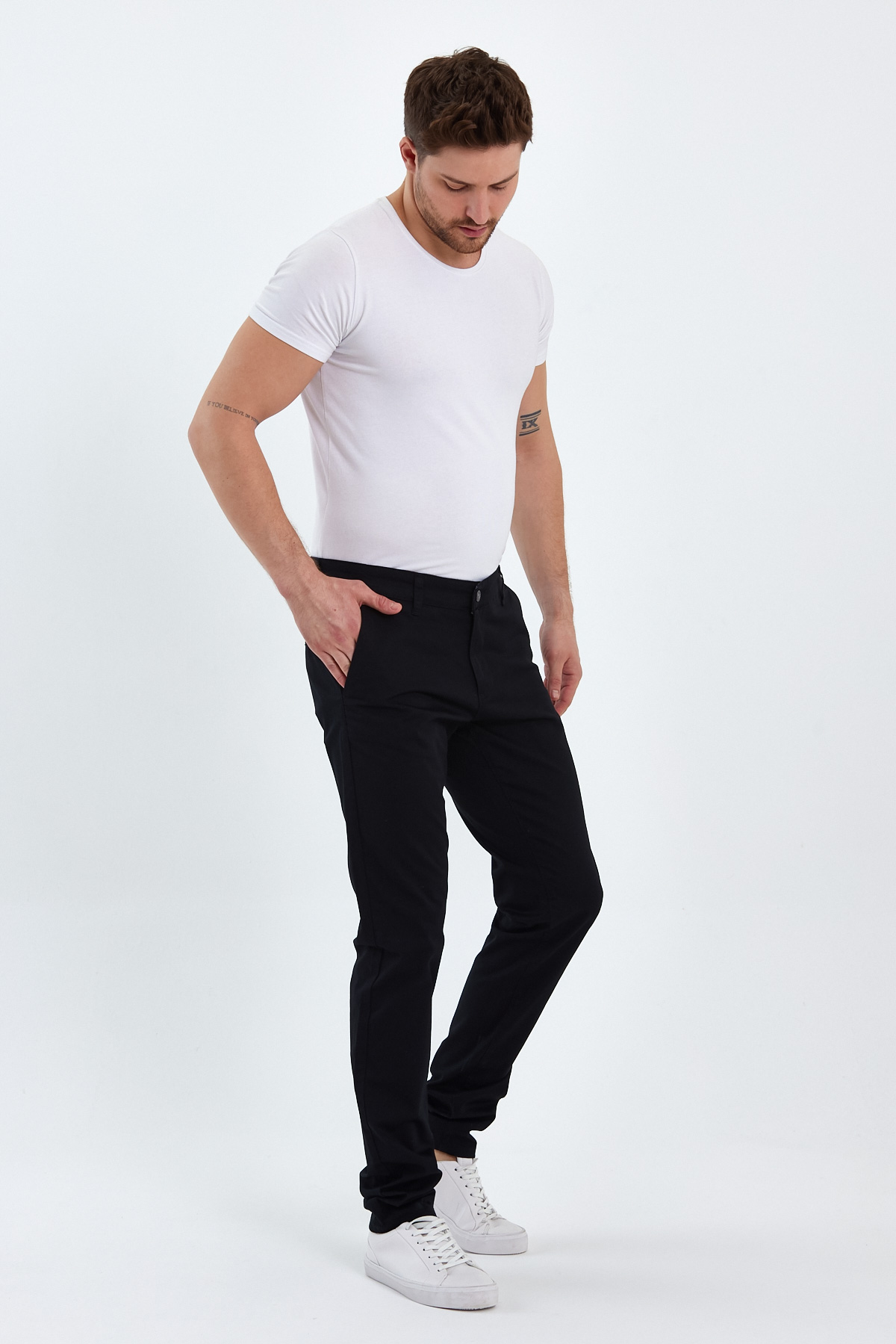 Брюки comfort fit Trend Collection 4292 Чорний (SIYAH) - Фото 