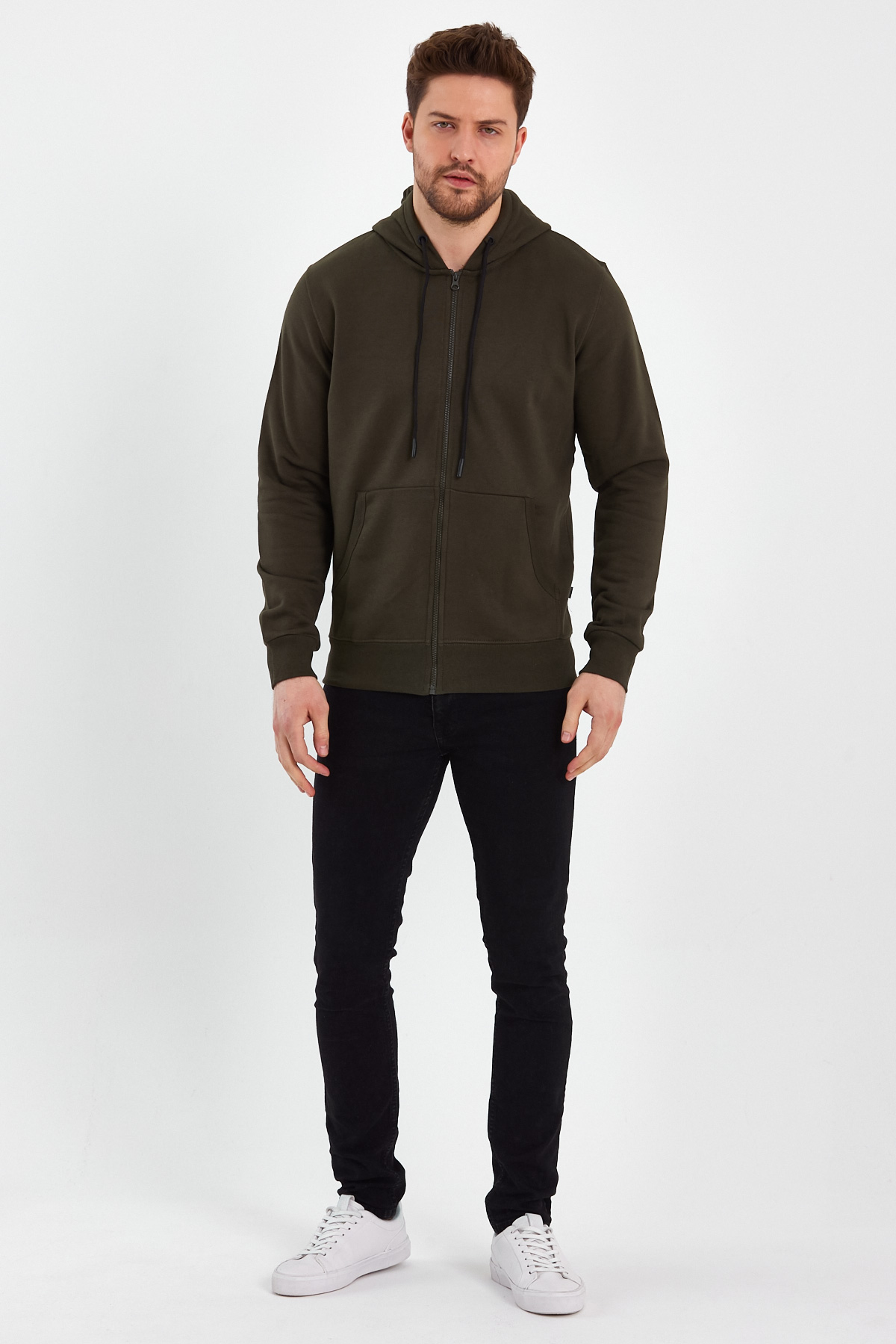 Кофта на замку Trend Collection 18065-6 Хакі (HAKI) - Фото 