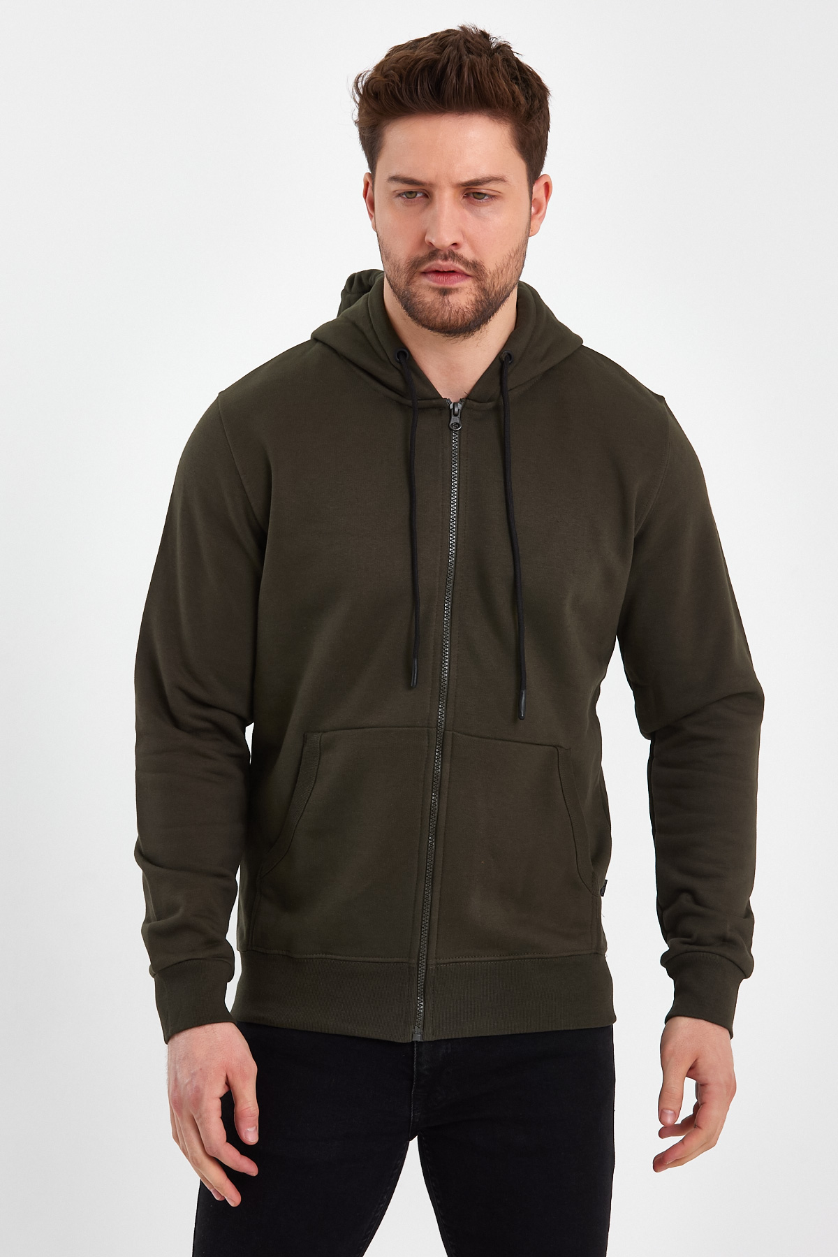 Кофта на замку Trend Collection 18065-6 Хакі (HAKI) - Фото 1