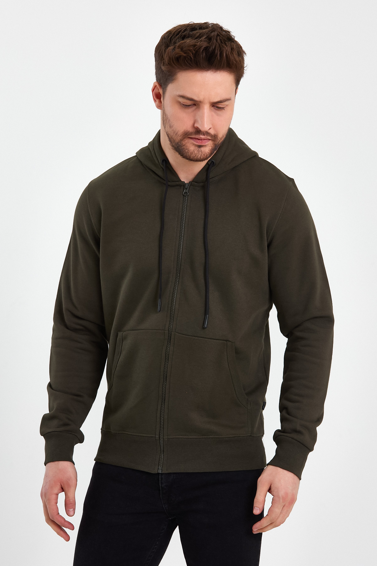 Кофта на замку Trend Collection 18065-6 Хакі (HAKI) - Фото 2