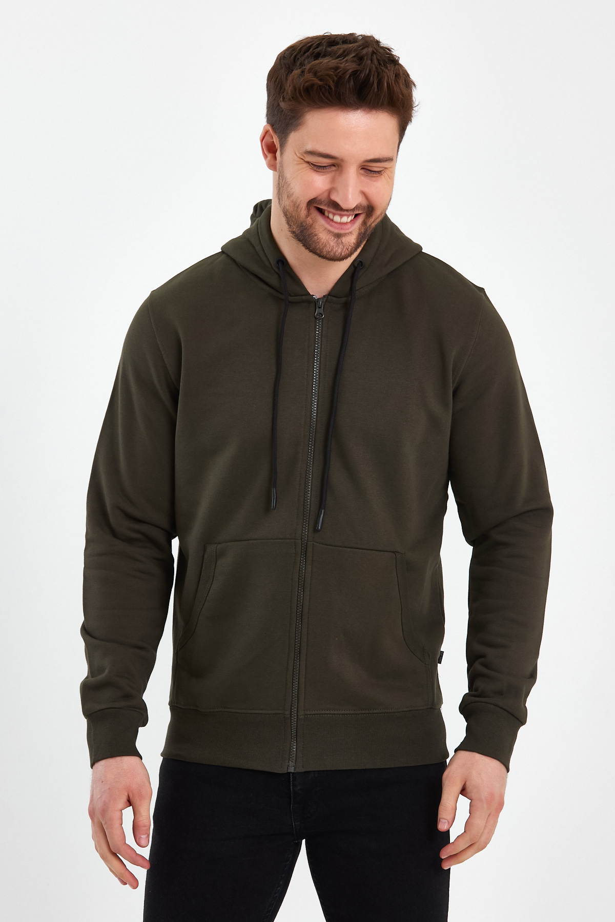 Кофта на замку Trend Collection 18065-6 Хакі (HAKI) - Фото 5