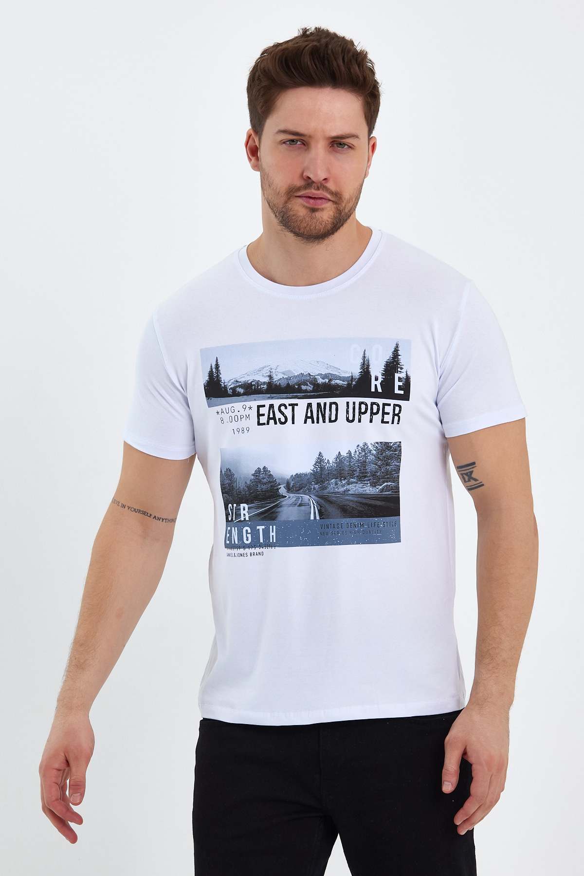 Футболка з принтом Trend Collection 2729 Білий - Фото 3