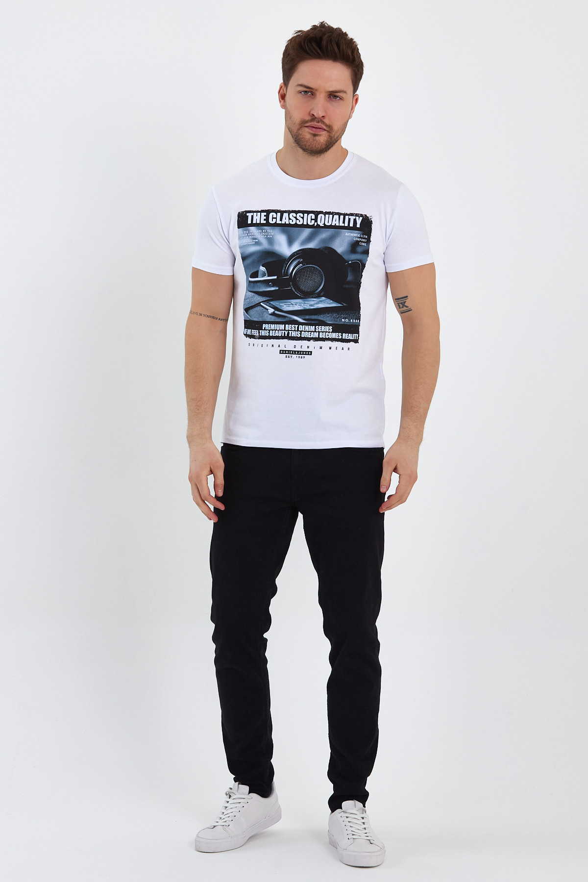 Футболка з принтом Trend Collection 2893 Білий - Фото 