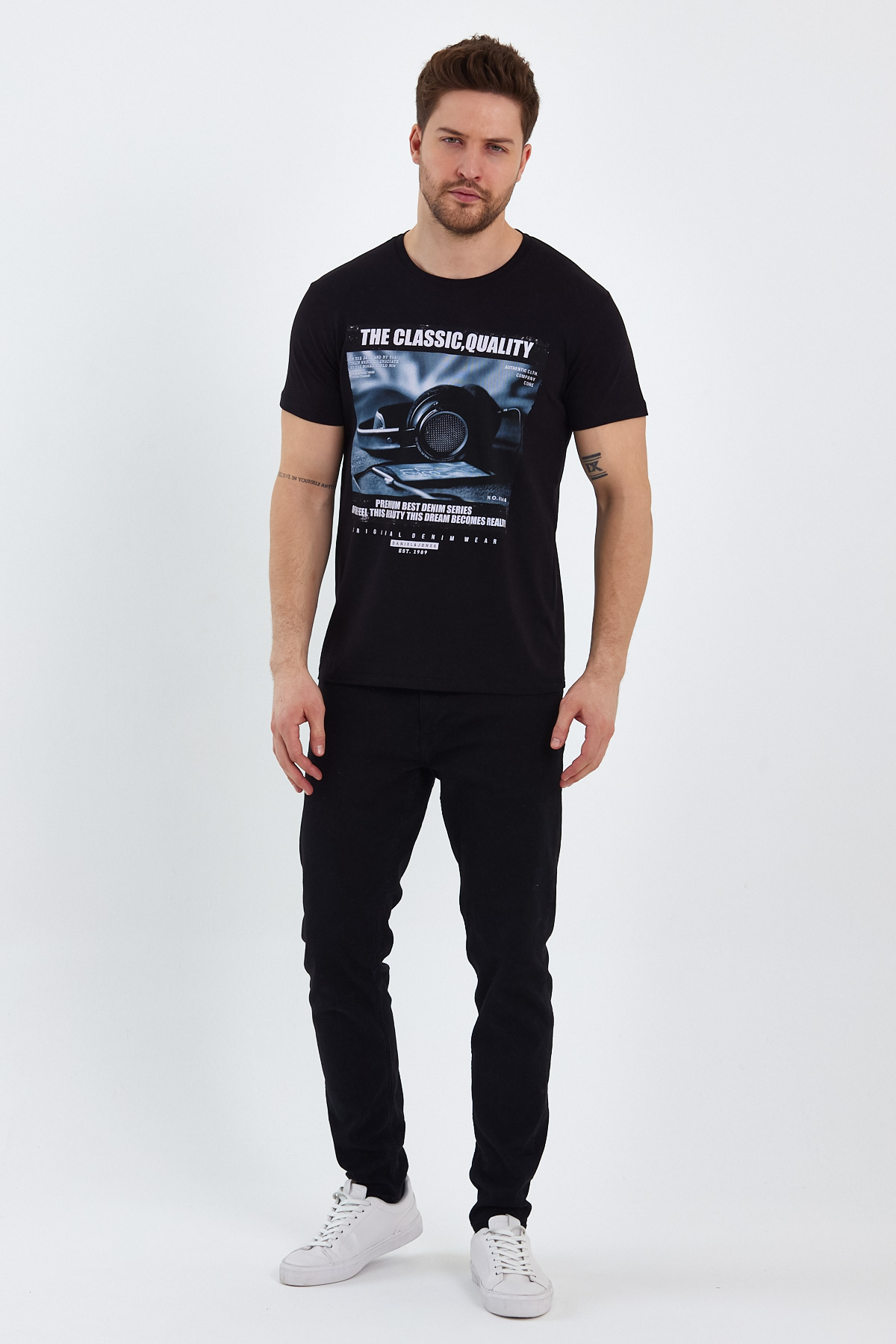 Футболка з принтом Trend Collection 2893 Чорний - Фото 