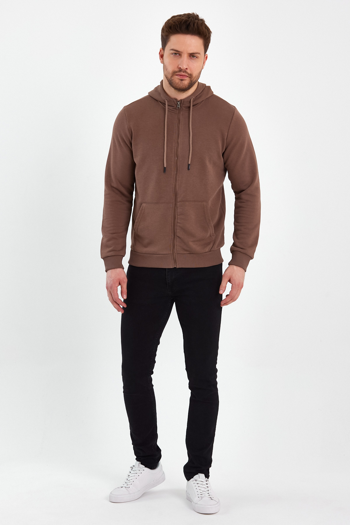 Кофта на замку Trend Collection 2731 Коричневий (BROWNIE) - Фото 
