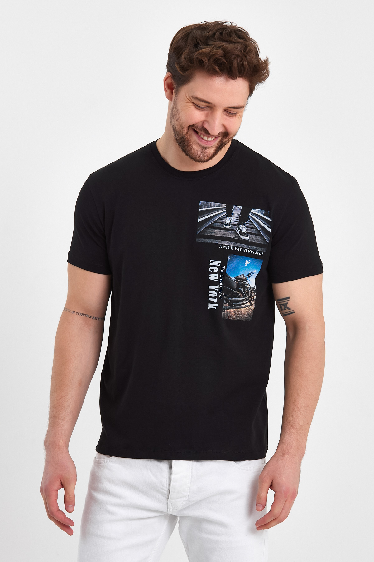 Футболка Trend Collection 2704 Темно-синій - Фото 2