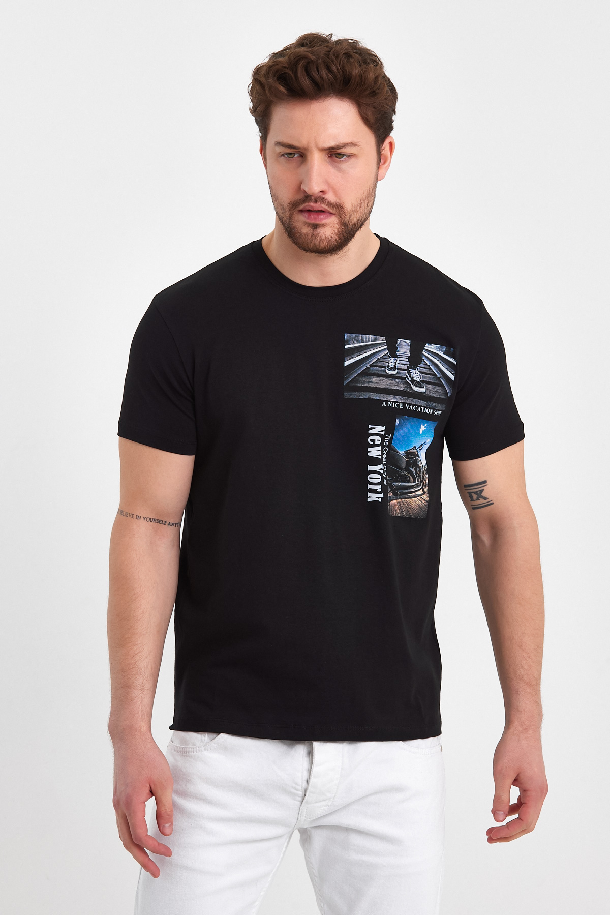 Футболка Trend Collection 2704 Темно-синій - Фото 3