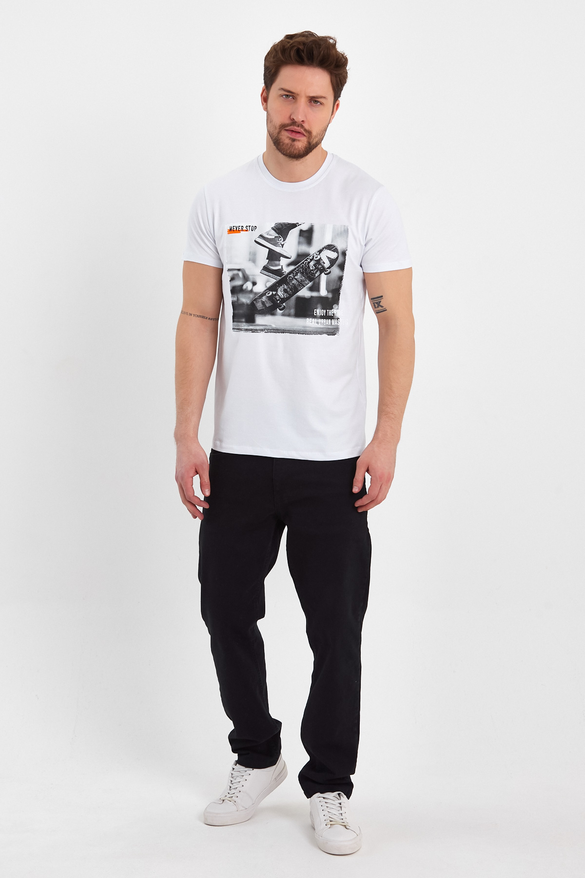 Футболка з принтом Trend Collection 2799 Білий - Фото 
