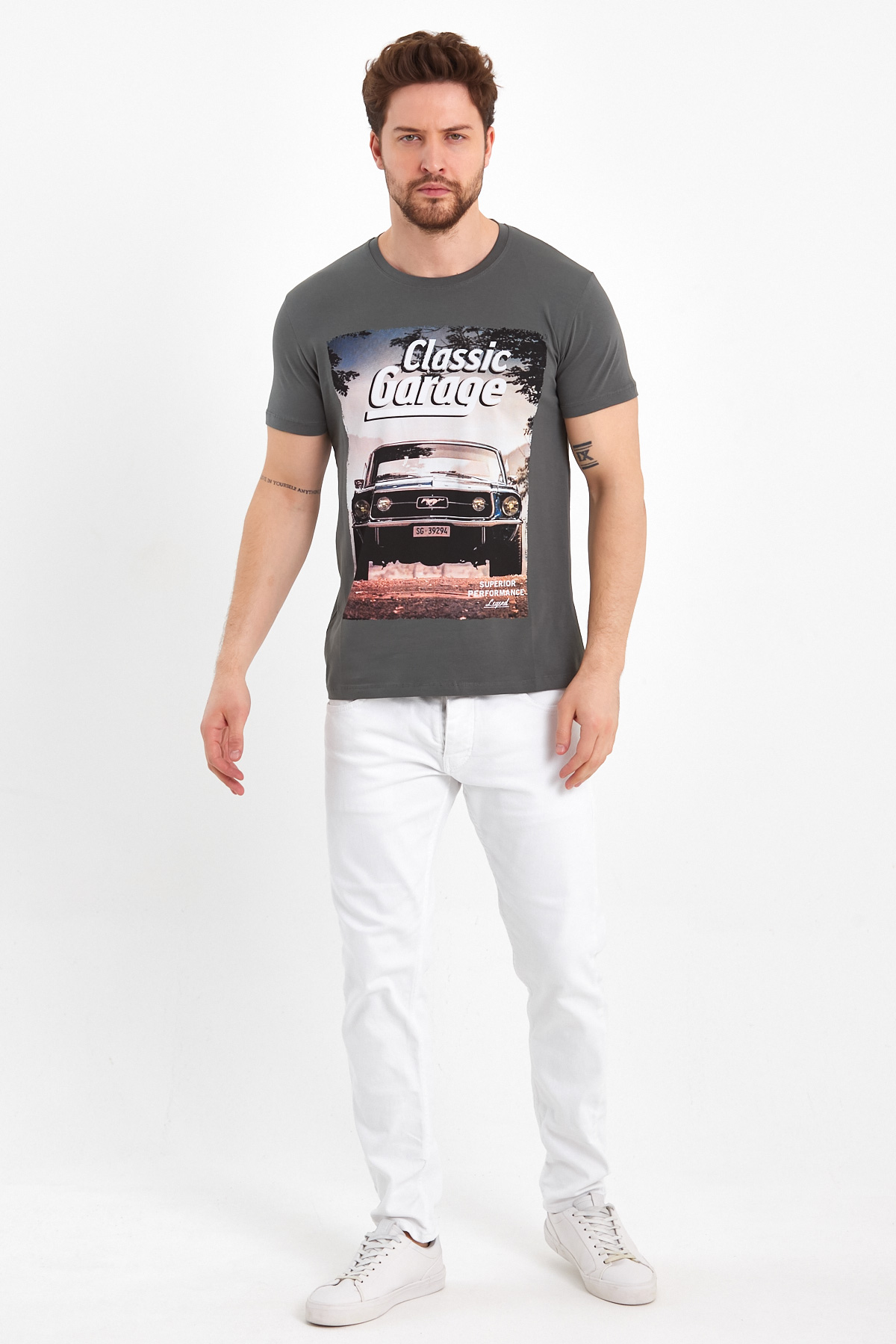 Футболка з принтом Trend Collection 2950 Зелений - Фото 