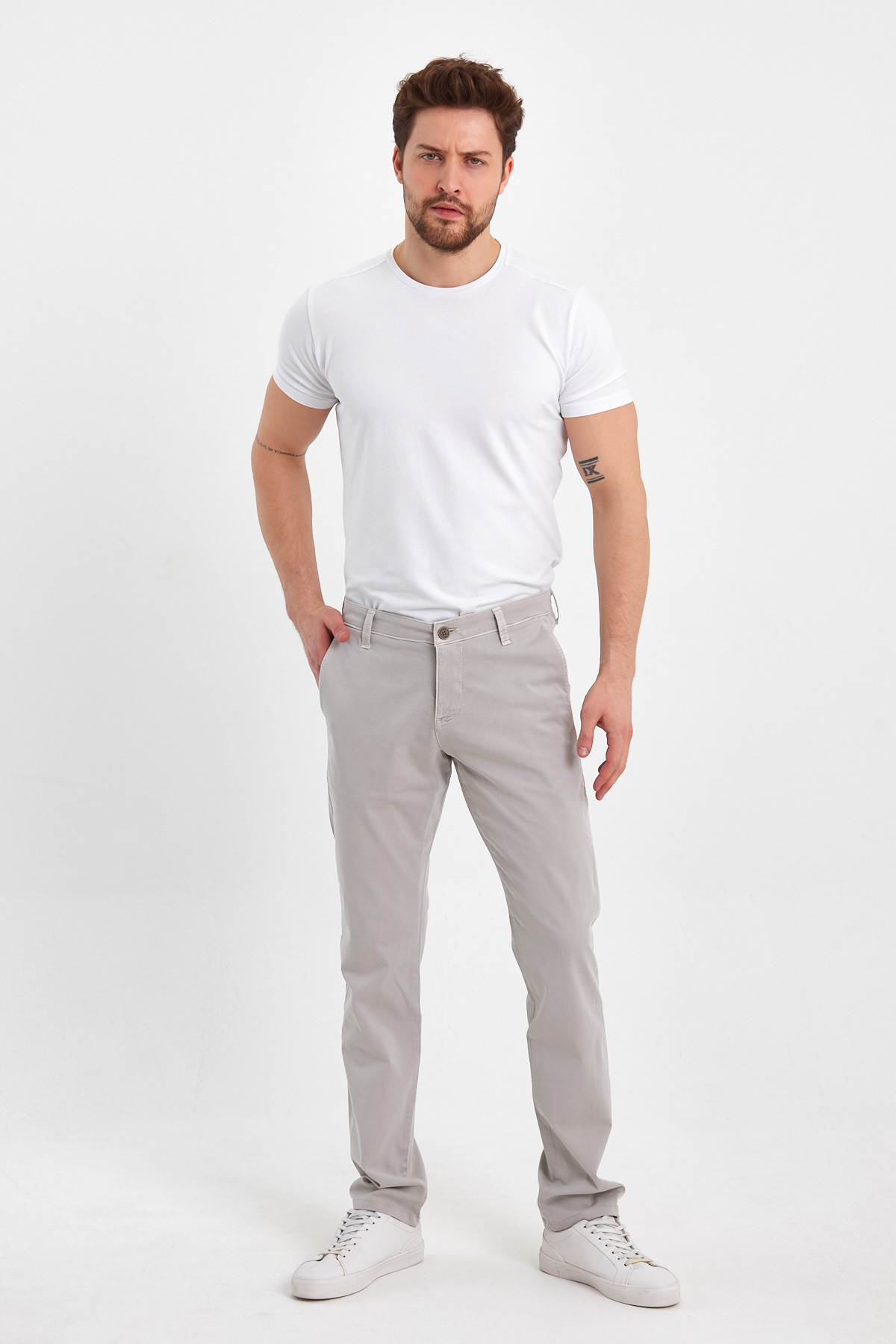 Штани Trend Collection 3453 Світло-сірий - Фото 