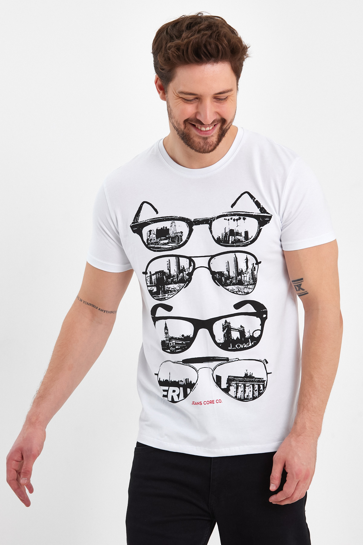 Футболка з принтом Trend Collection 2909 Білий - Фото 2
