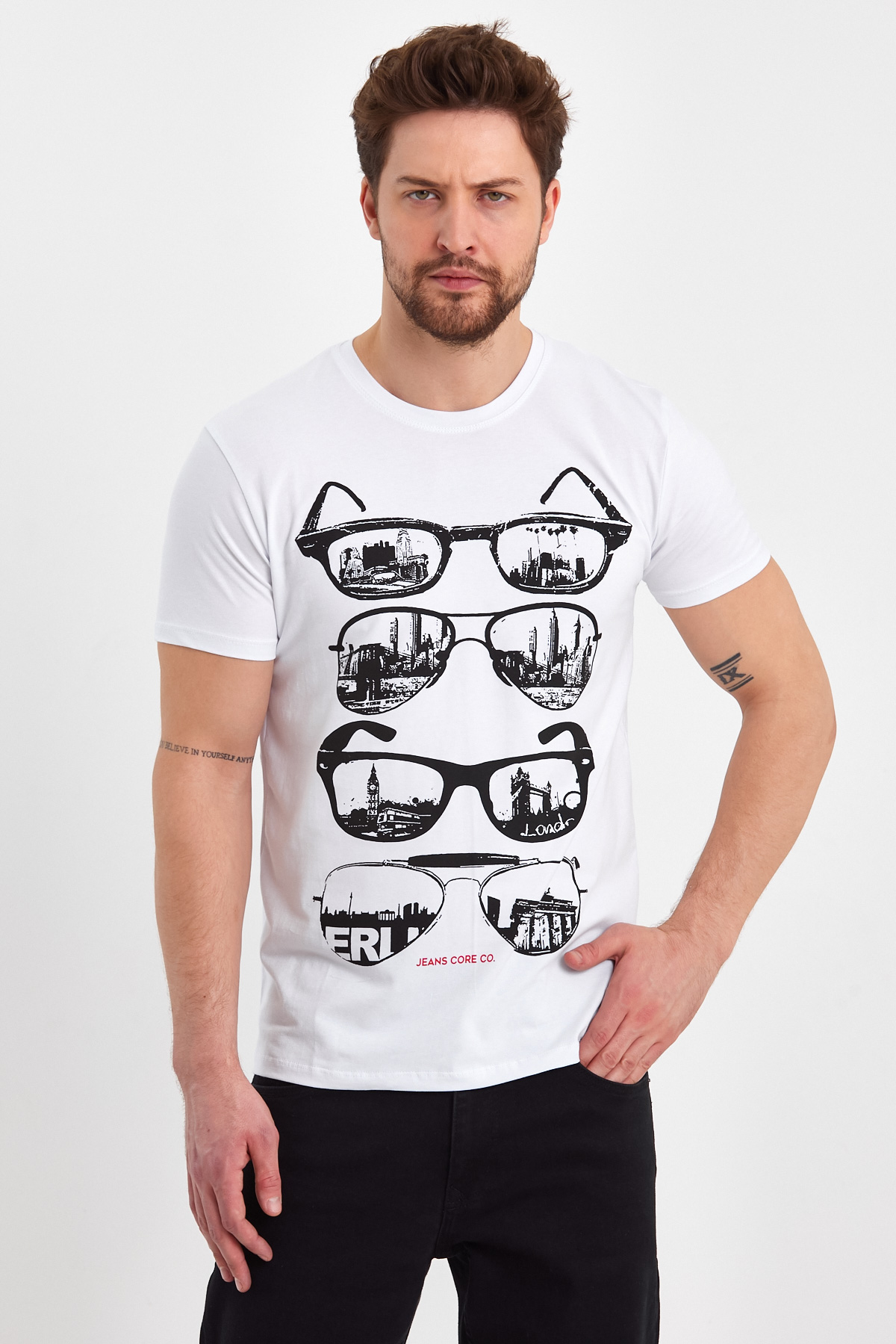 Футболка з принтом Trend Collection 2909 Білий - Фото 3