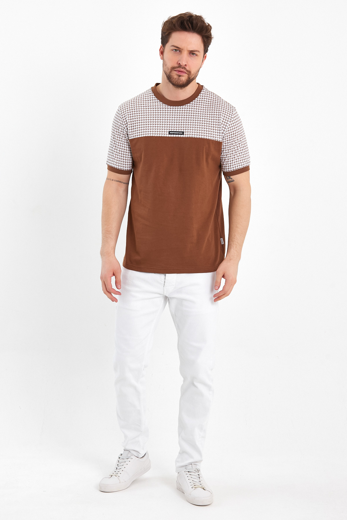 Футболка з принтом Trend Collection 6103 Коричневий (KAHVE RENGI) - Фото 