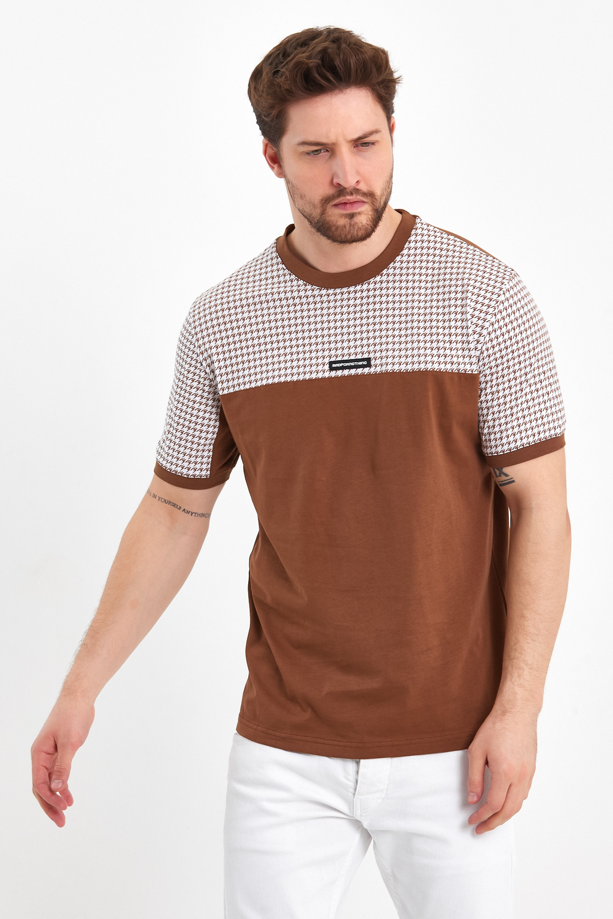 Футболка з принтом Trend Collection 6103 Коричневий (KAHVE RENGI) - Фото 2