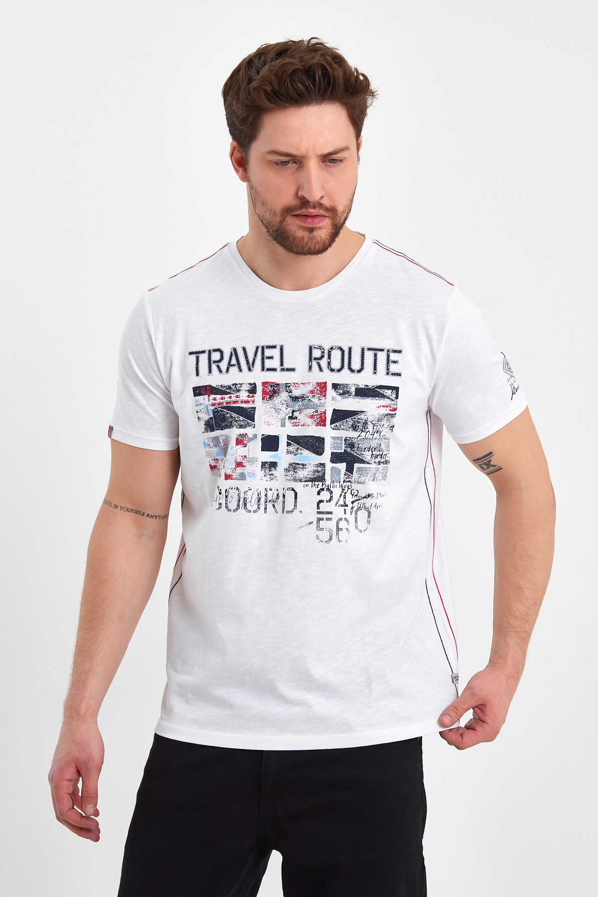 Футболка з принтом Trend Collection 29986 Білий (BEYAZ) - Фото 4