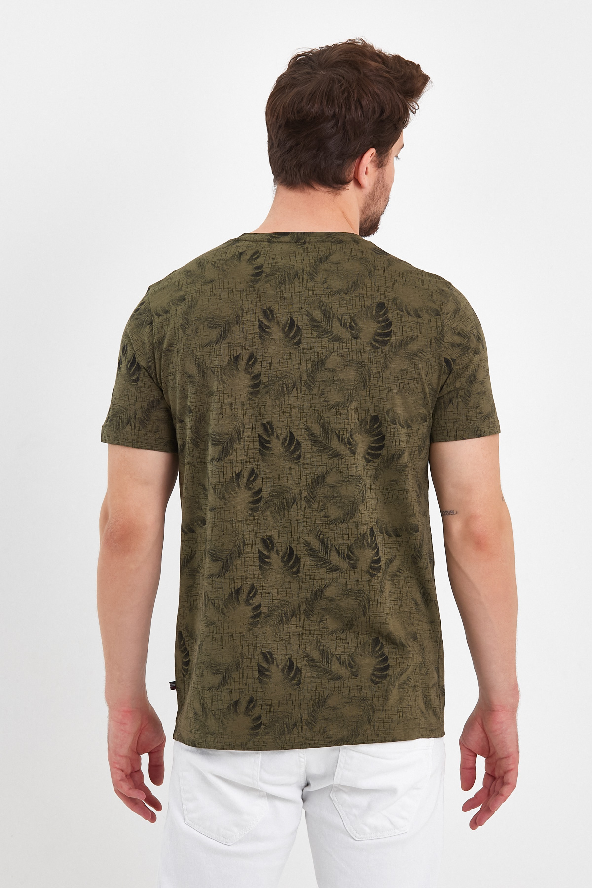 Футболка с принтом Trend Collection 35971 хаки (HAKI) - Фото 