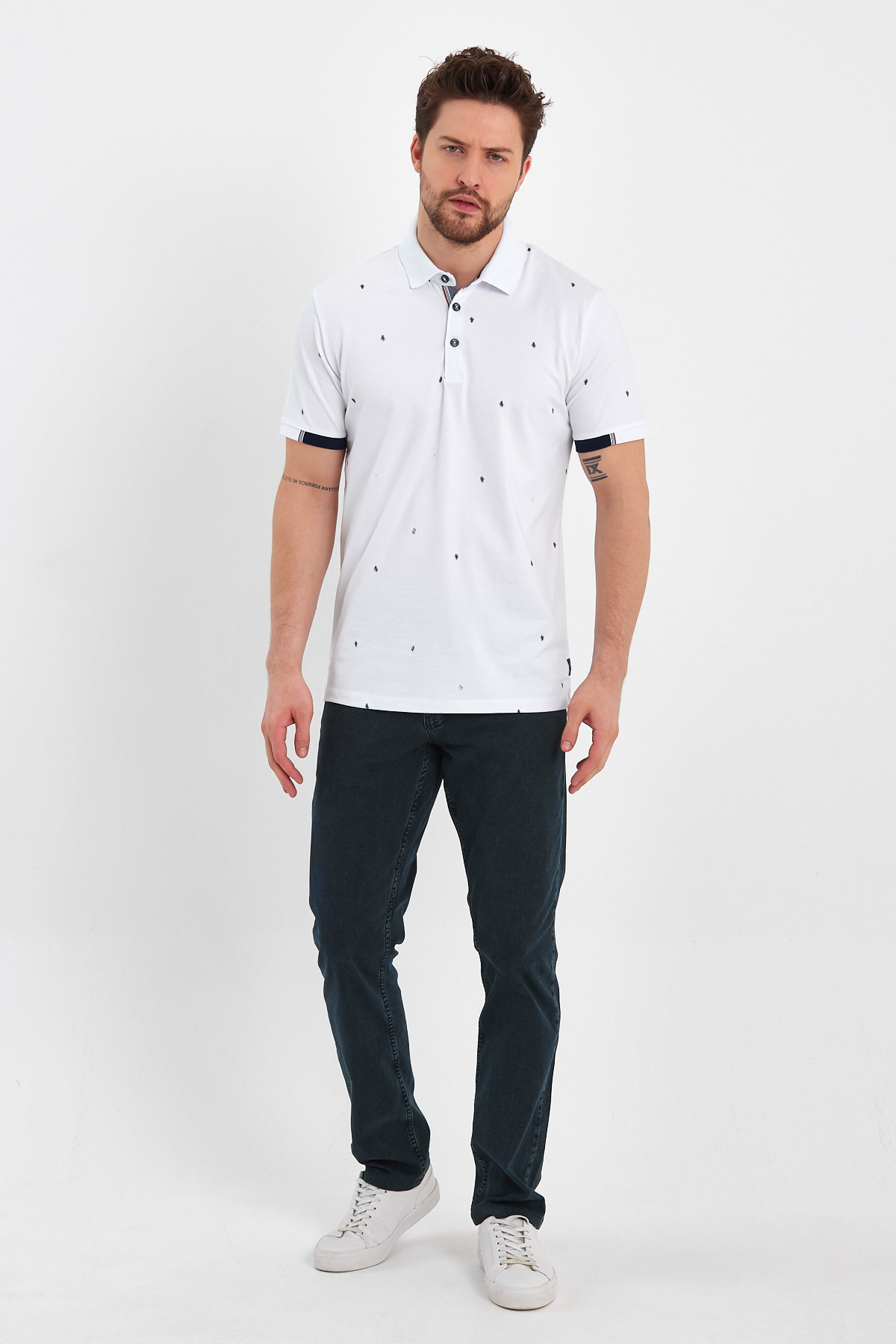 Футболка з принтом Trend Collection 39561 Білий (BEYAZ) - Фото 