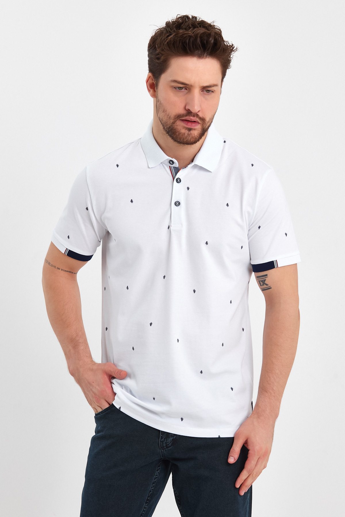 Футболка з принтом Trend Collection 39561 Білий (BEYAZ) - Фото 3