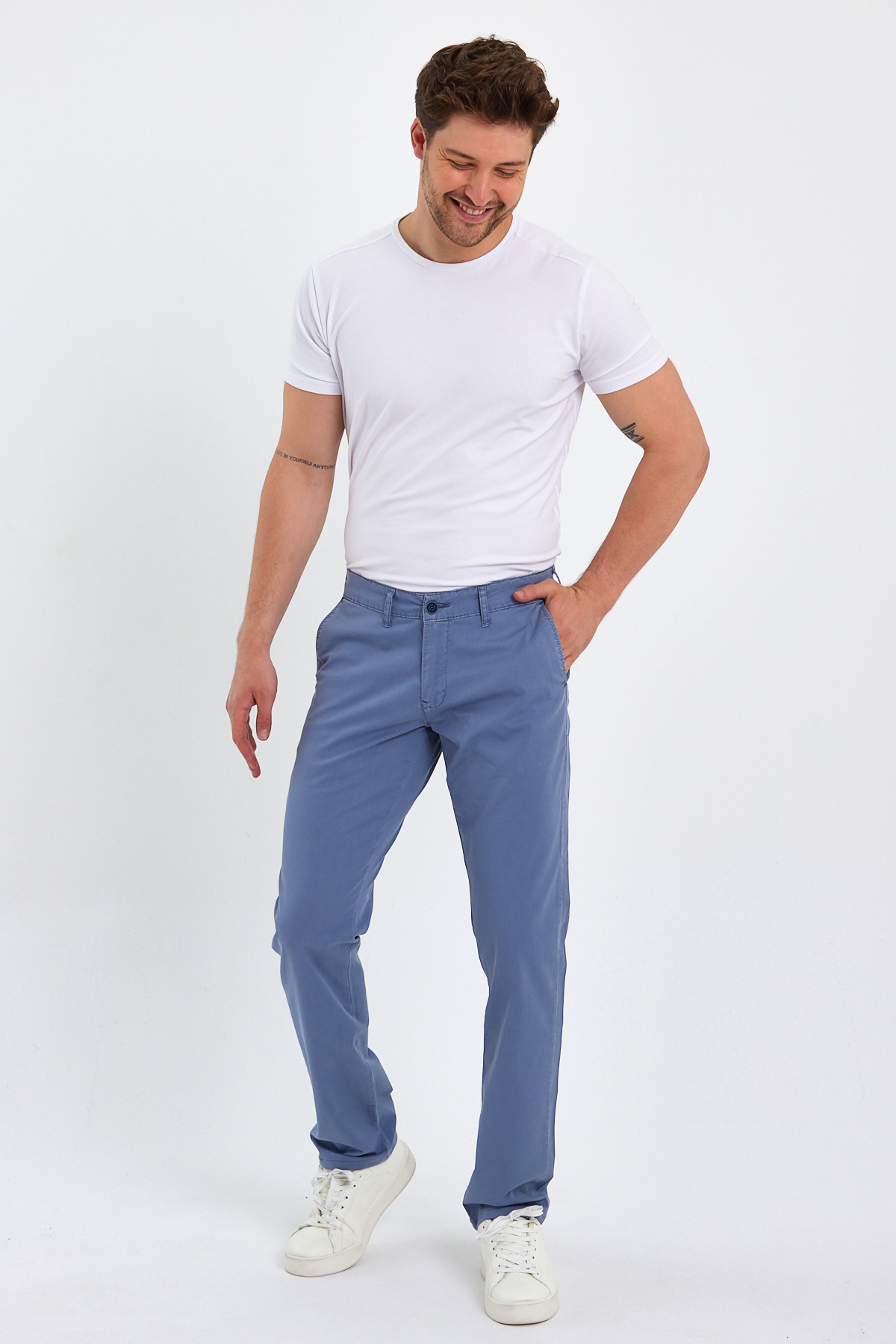 Штани comfort fit Trend Collection 3740 Сіро-синій (Z. MAVI) - Фото 3