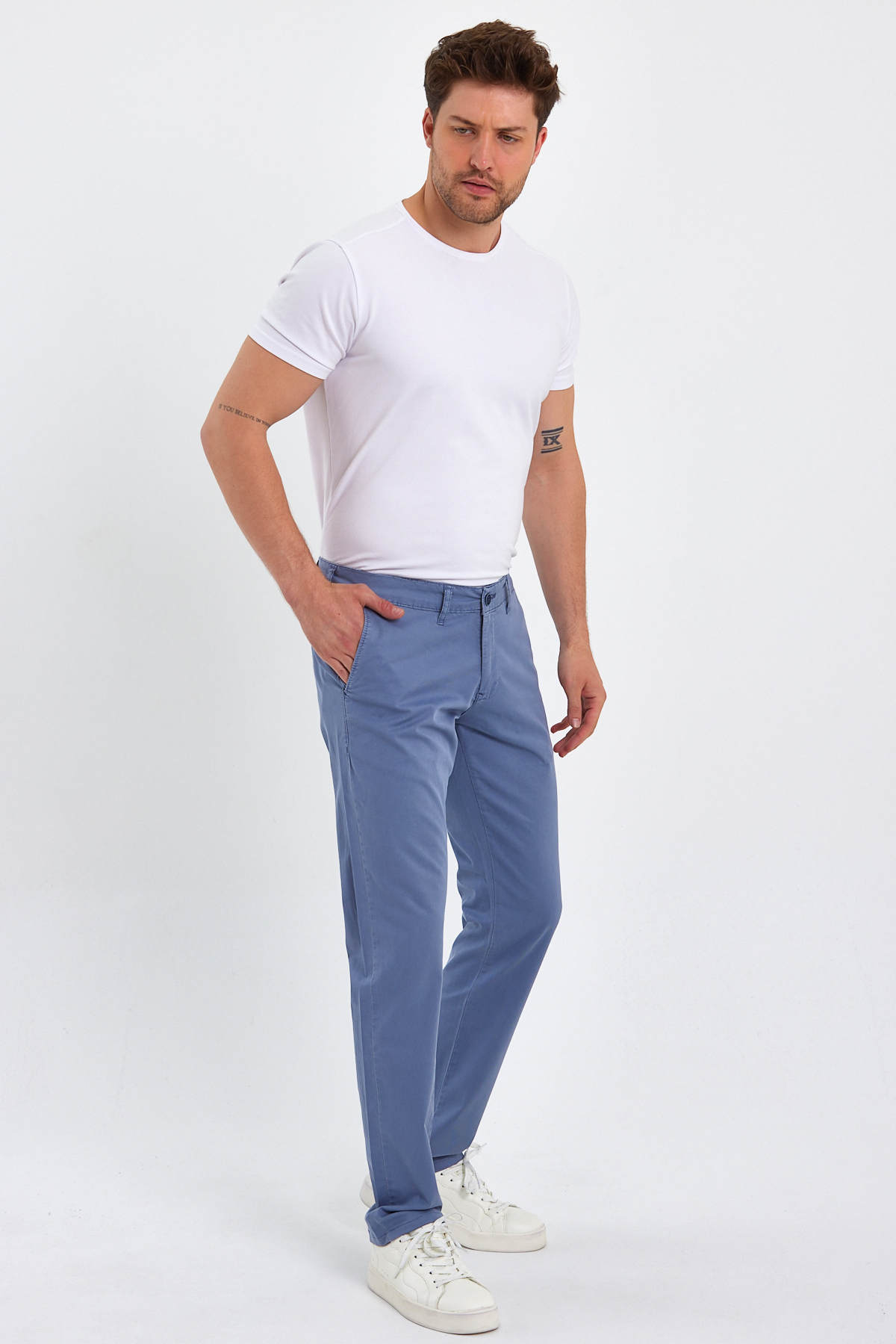 Штани comfort fit Trend Collection 3740 Сіро-синій (Z. MAVI) - Фото 4