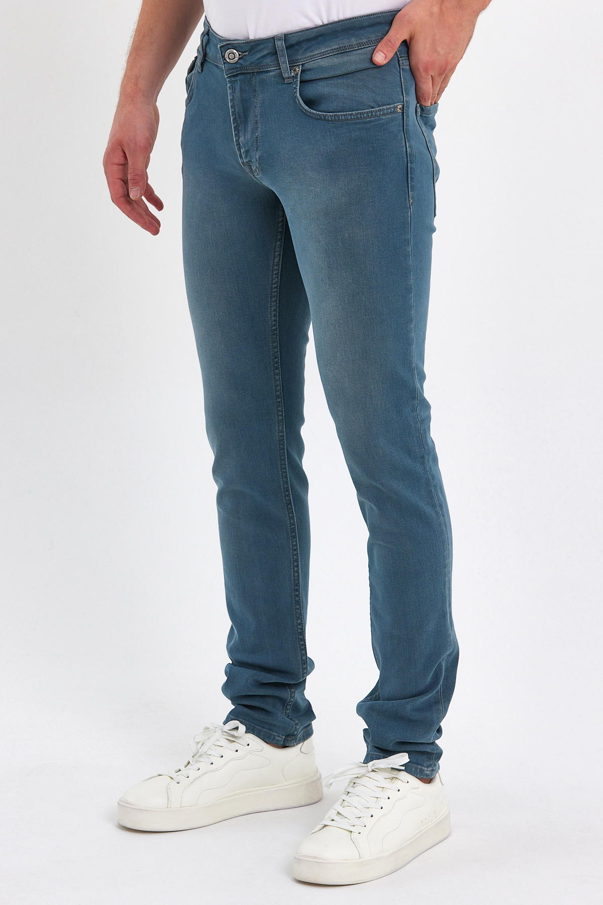 Джинси slim fit Trend Collection 676-02 Хакі (BLUE HAKI) - Фото 2