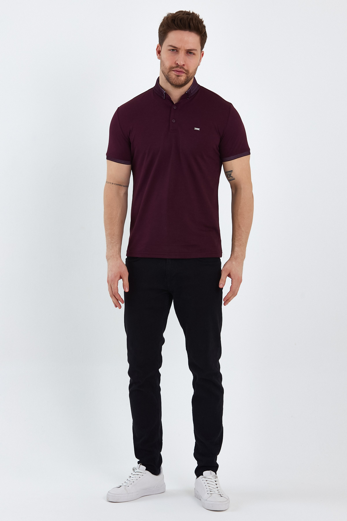 Футболка поло Trend Collection 22Y1172 Бордовий (MURDUM) - Фото 