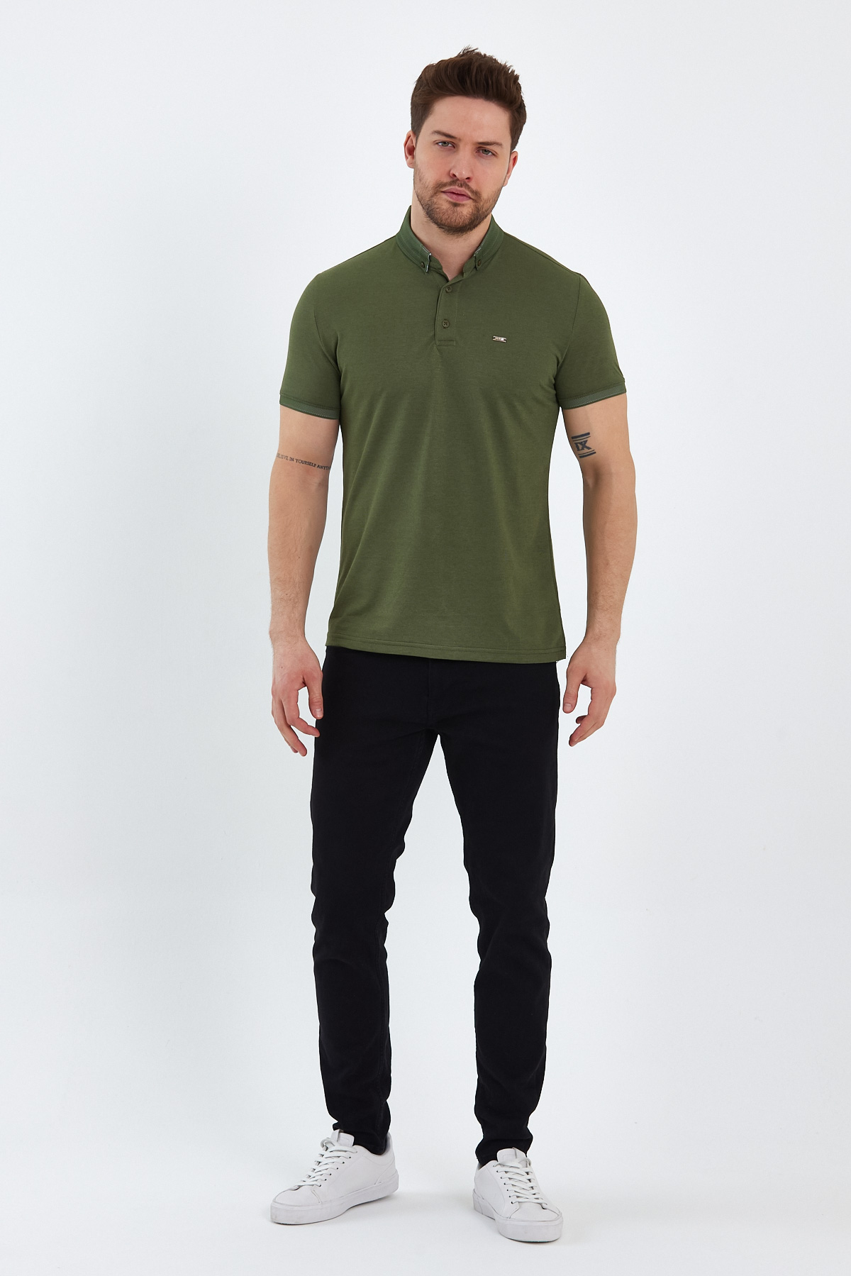 Футболка поло Trend Collection 22Y1172 Хакі (A.HAKI)I) - Фото 