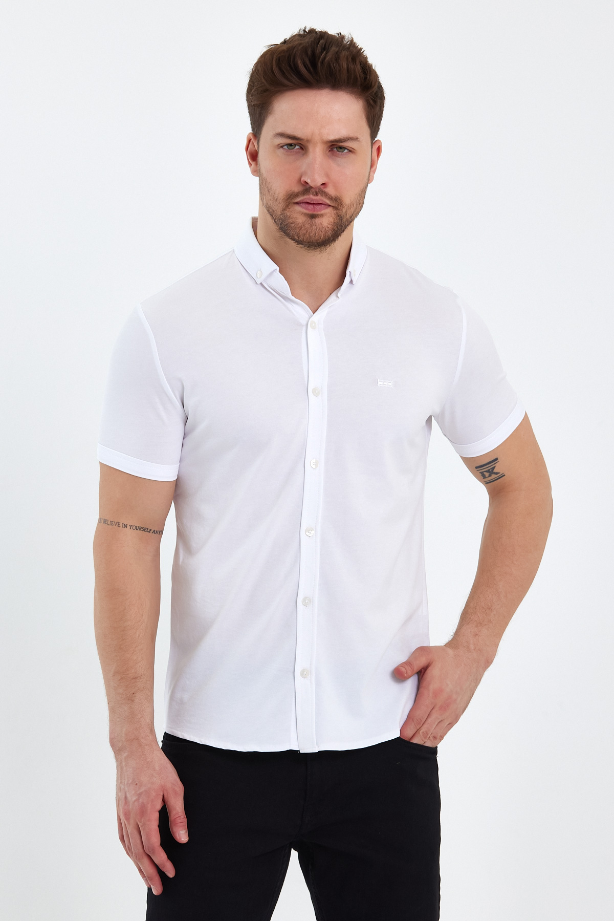 Рубашка-К. Р. Trend Collection 22y1200 Белый (BEYAZ) - Фото 3
