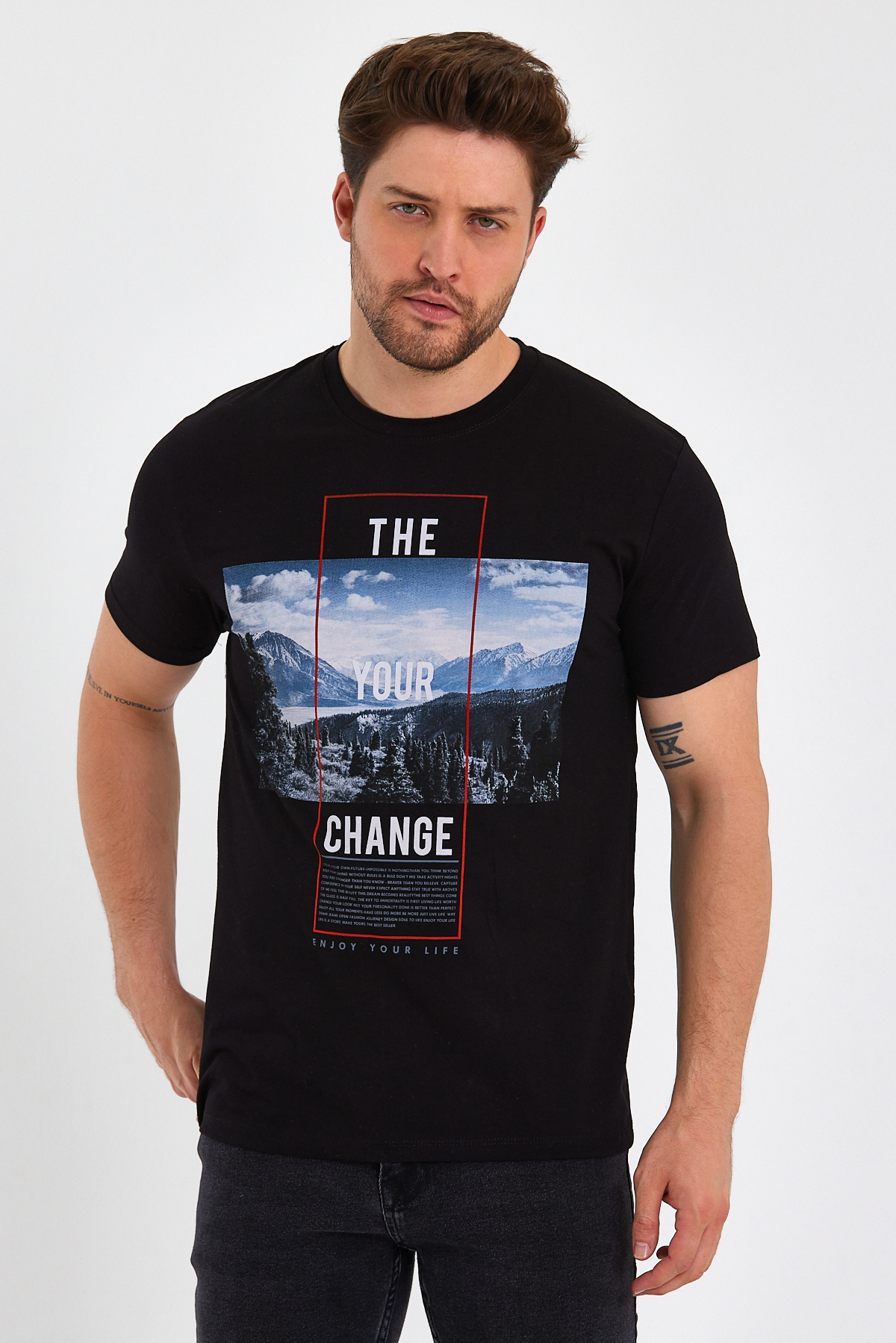 Футболка с принтом Trend Collection 2737 черный - Фото 3