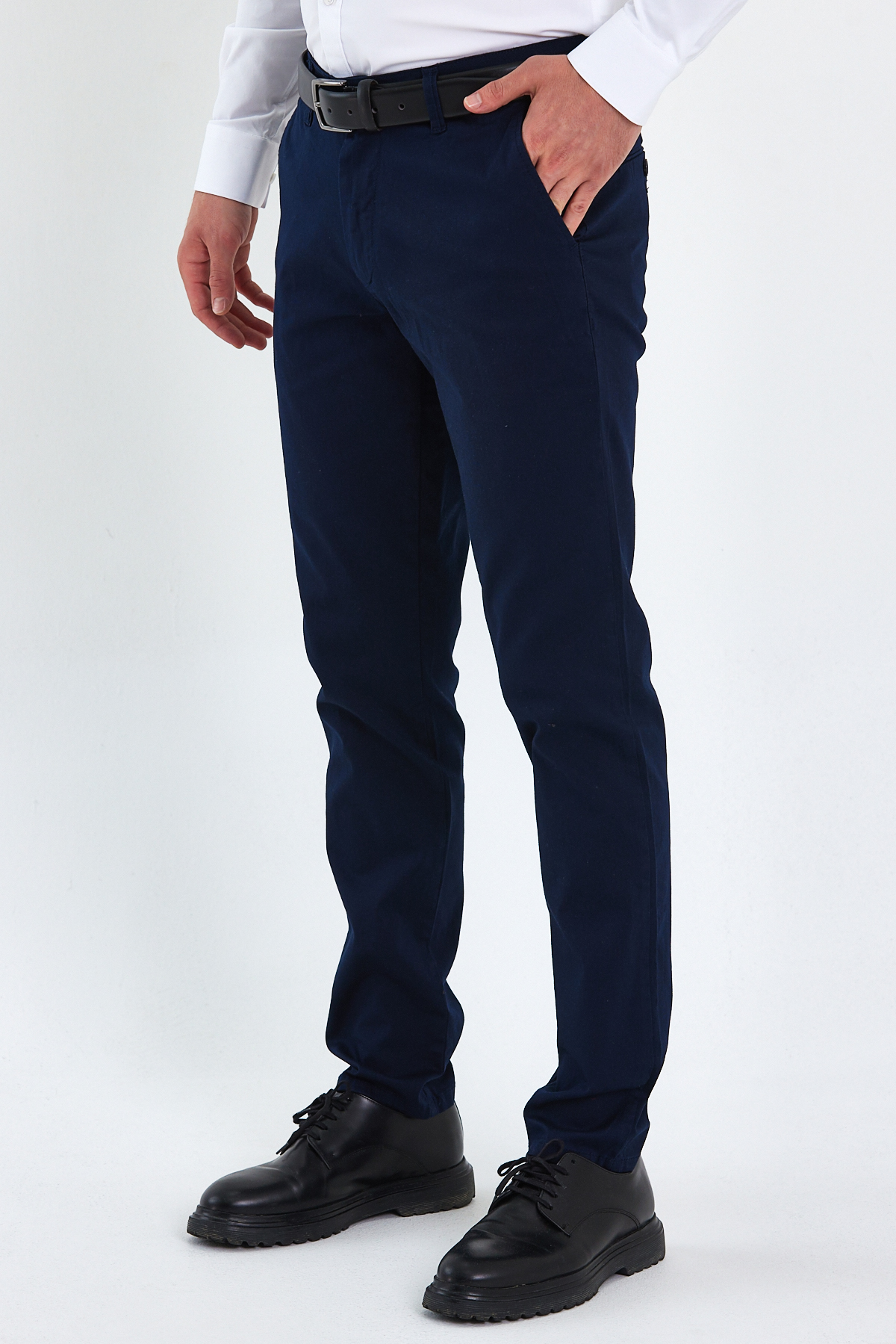 Брюки slim fit Trend Collection 1180 Темно-синий (NAVY) - Фото 2