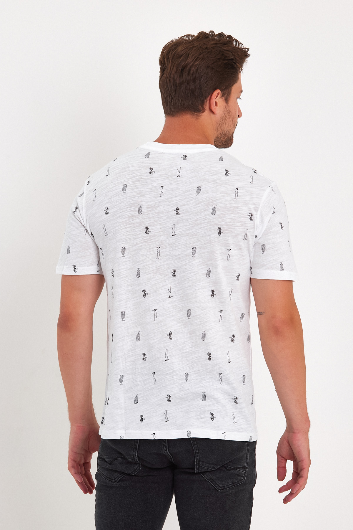 Футболка з принтом Trend Collection 181 Білий - Фото 4
