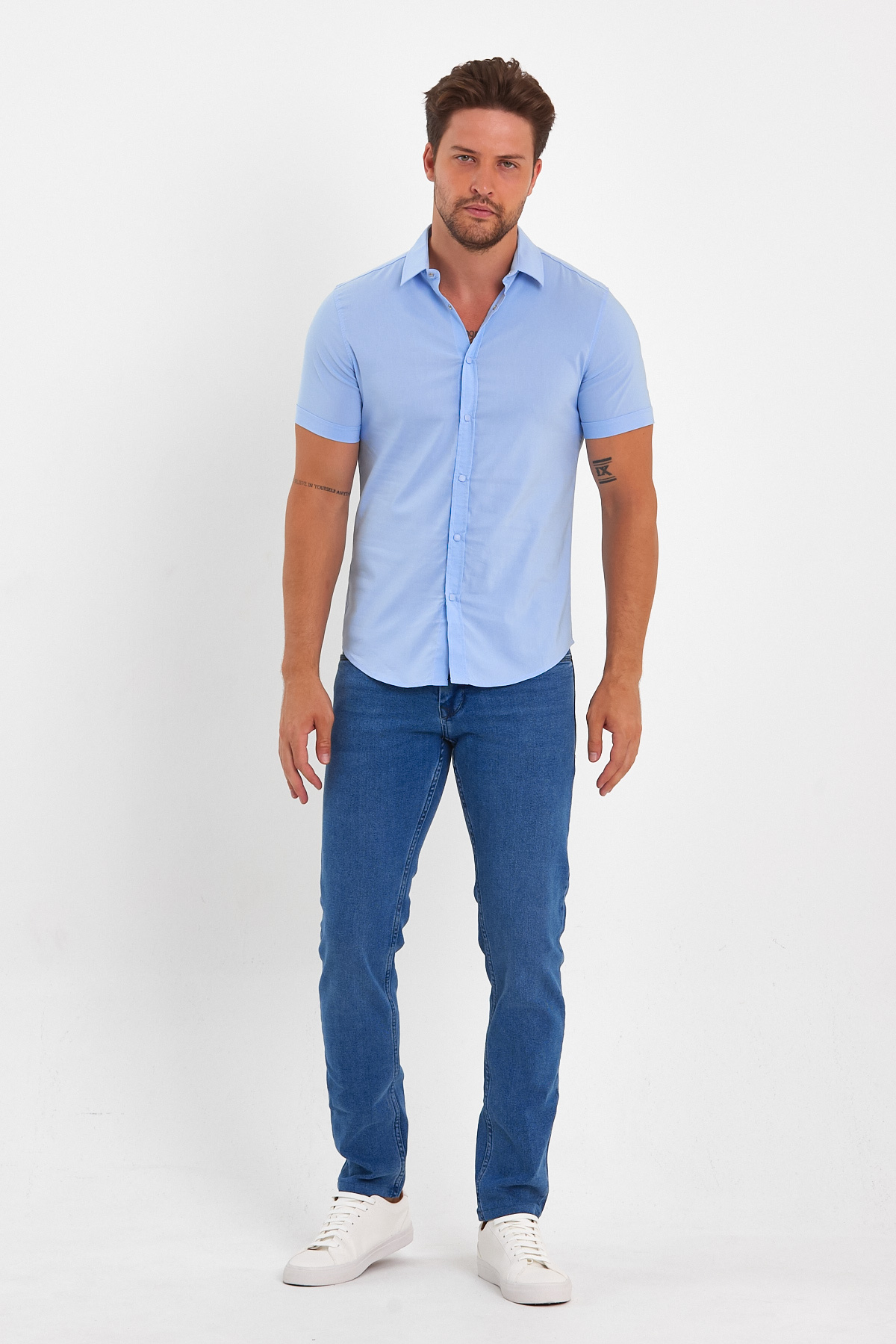 Рубашка-К. Р. Trend Collection BAT 4870 Небесный (V05) - Фото 