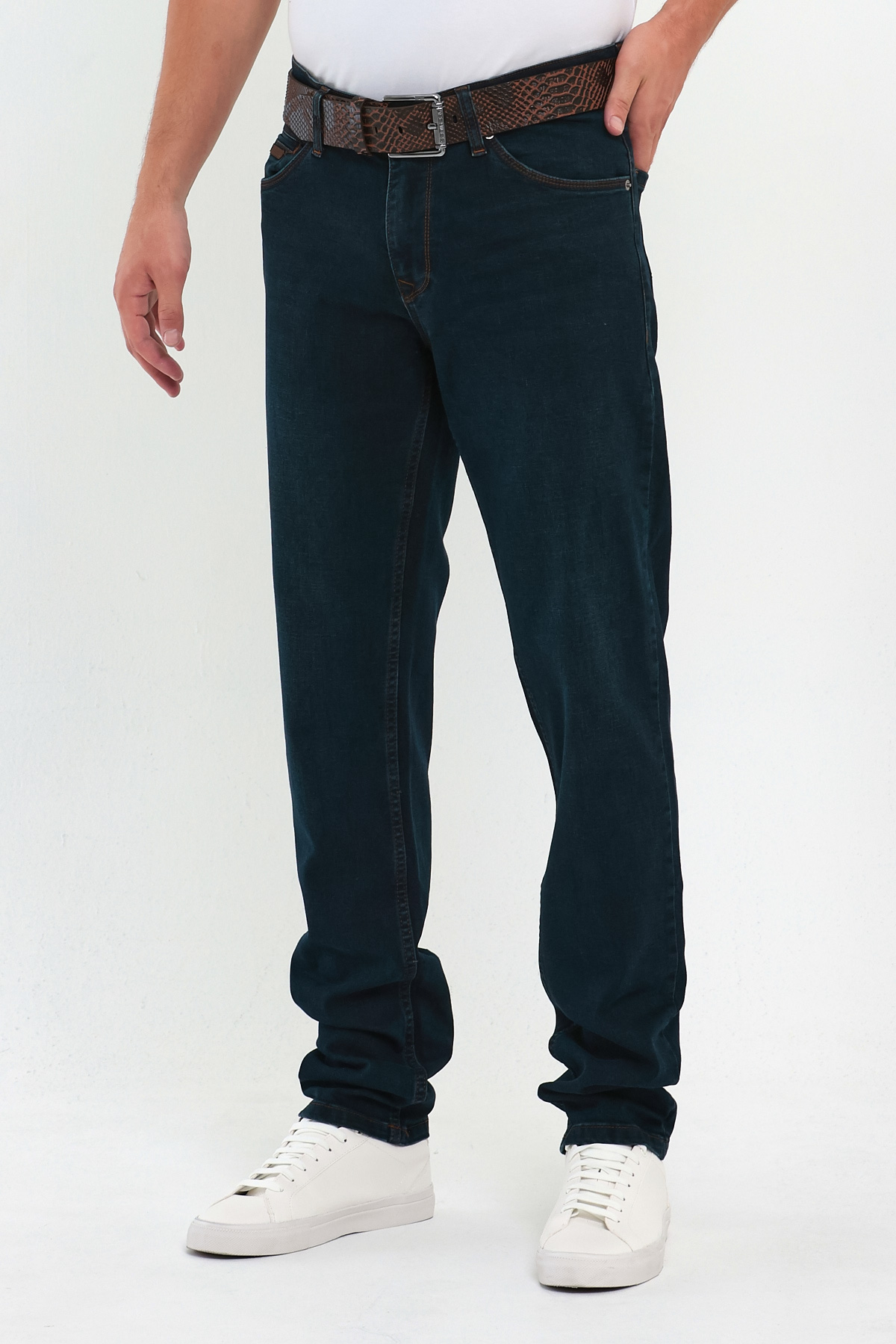 Джинсы slim fit Trend Collection 4338 Темно-синий (HAKI) - Фото 2