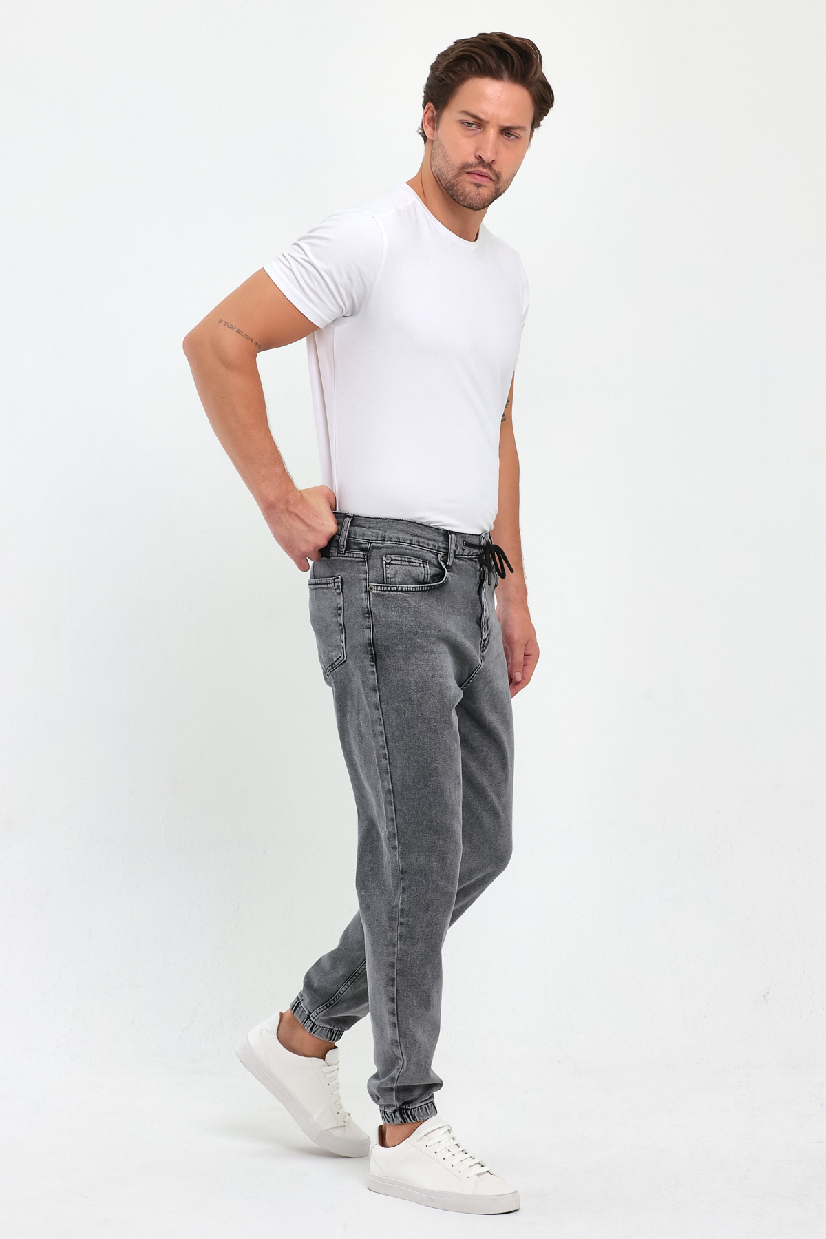 Джинси slim fit Trend Collection 669-05 Темно-сірий (DARK GREY) - Фото 4