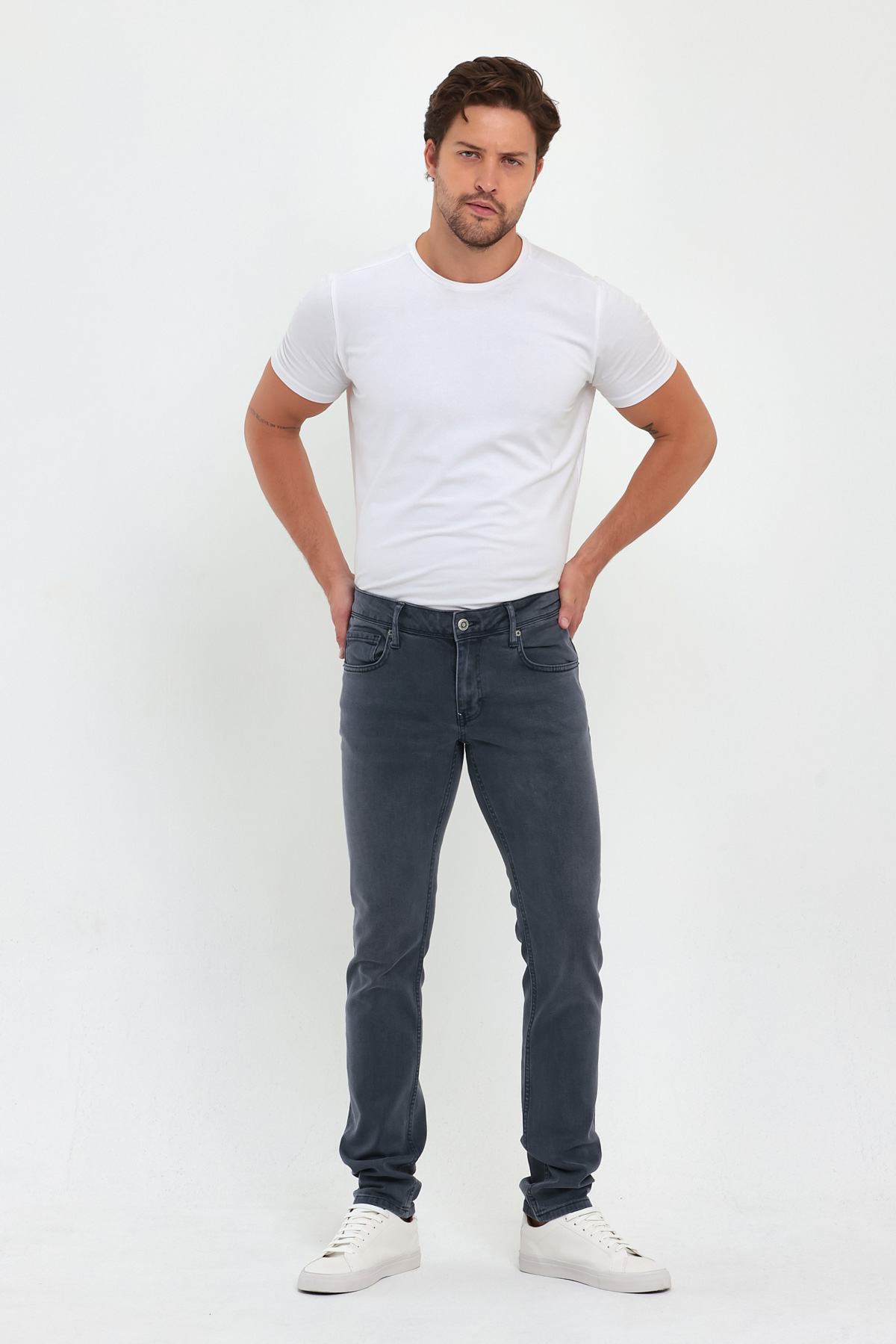 Джинси slim fit Trend Collection 683-01 Антрацит (ANTRACITE) - Фото 4