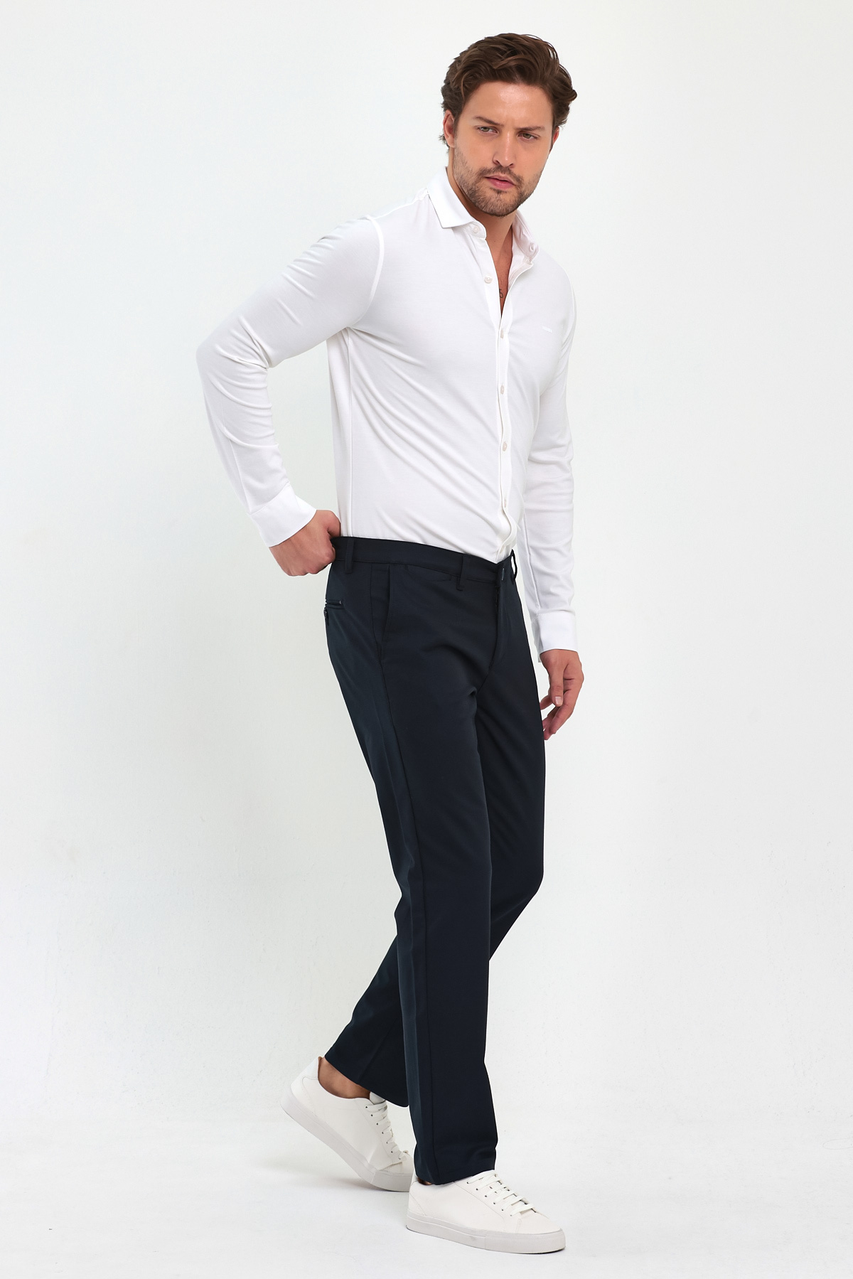 Штани comfort fit Trend Collection 3827 Темно-синій (MS 61|12) - Фото 5