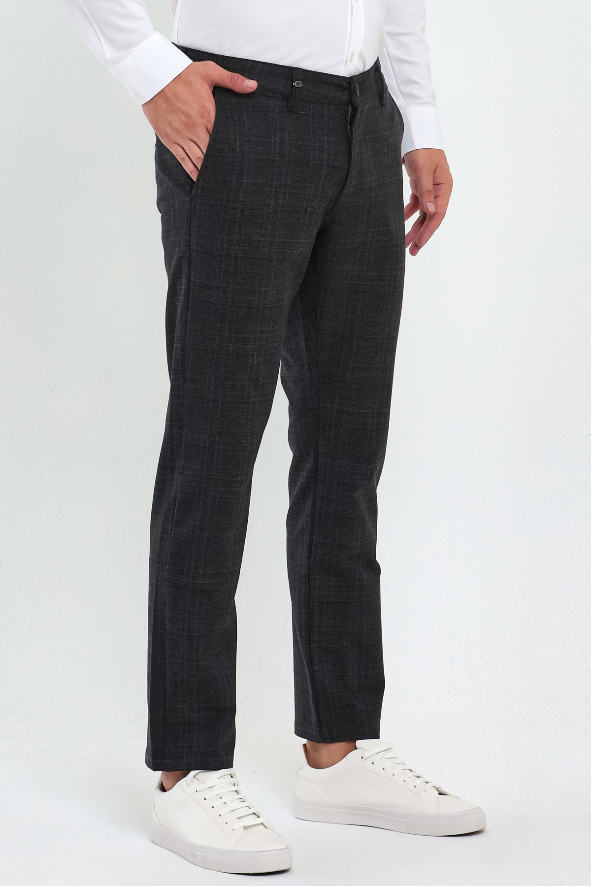 Брюки comfort fit Trend Collection 12333 серо-коричневый (LITE 01/2) - Фото 3