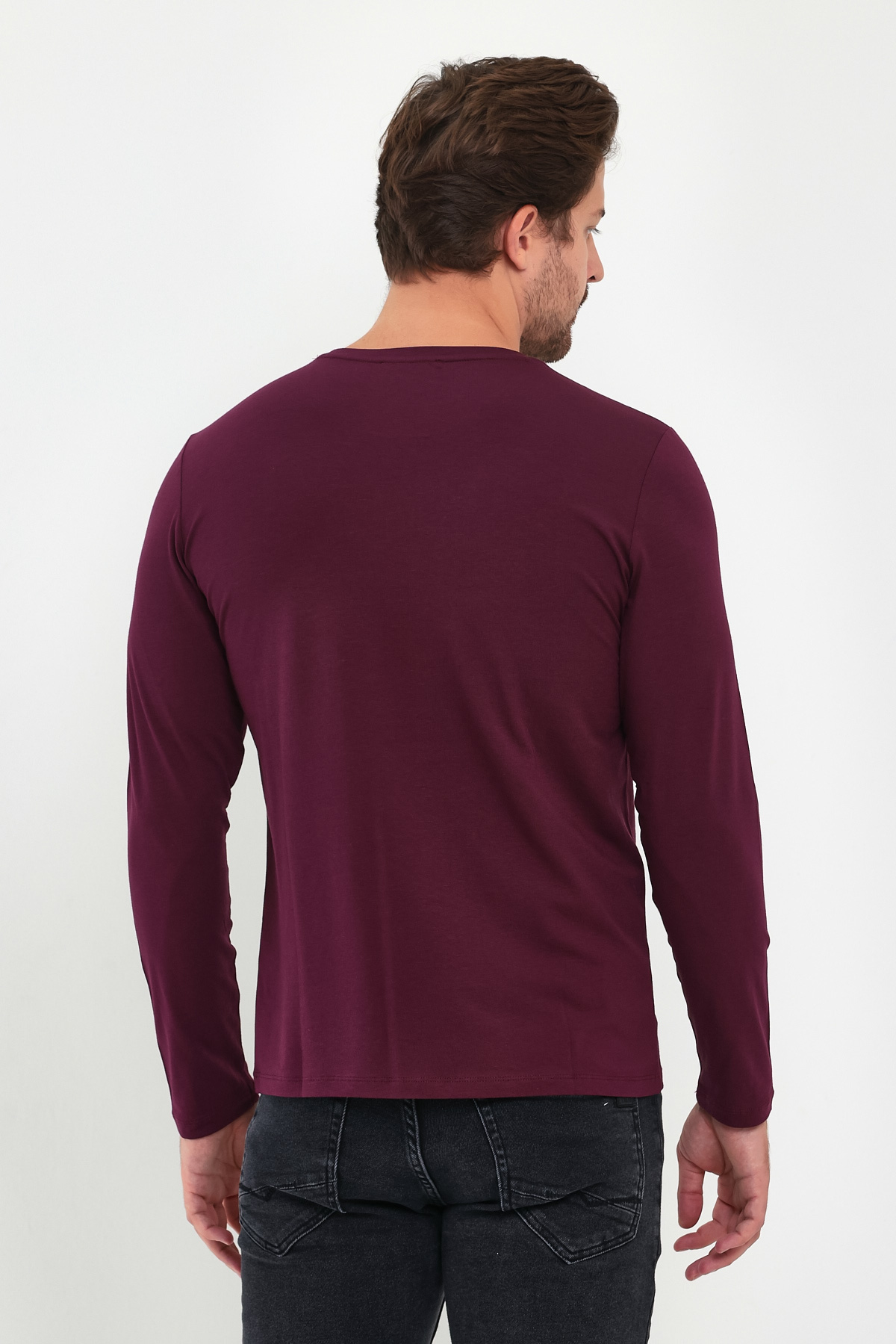 Лонгслив Trend Collection 29180 бордовый (BORDO) - Фото 2