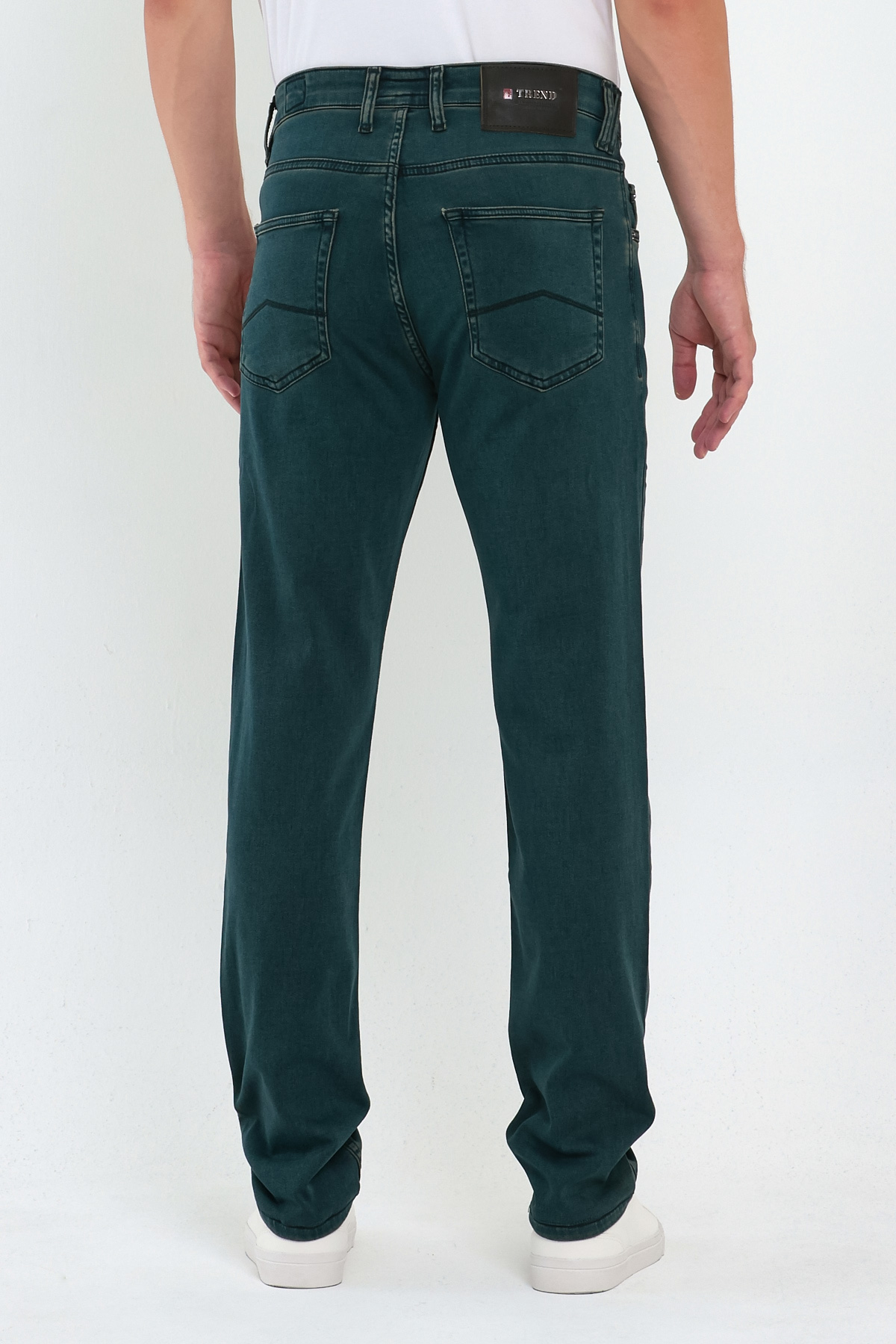 Джинсы slim fit Trend Collection 13092 Сине-зеленый (HAKI) - Фото 8