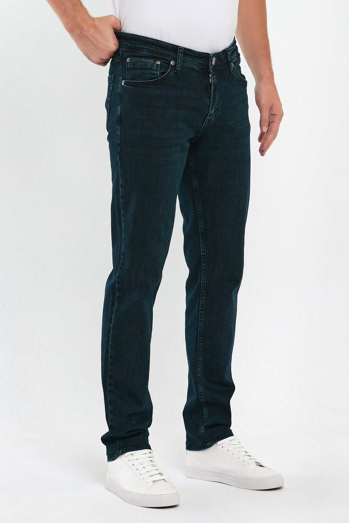 Джинси slim fit Trend Collection 13090 Синьо-зелений (YESIL) - Фото 3