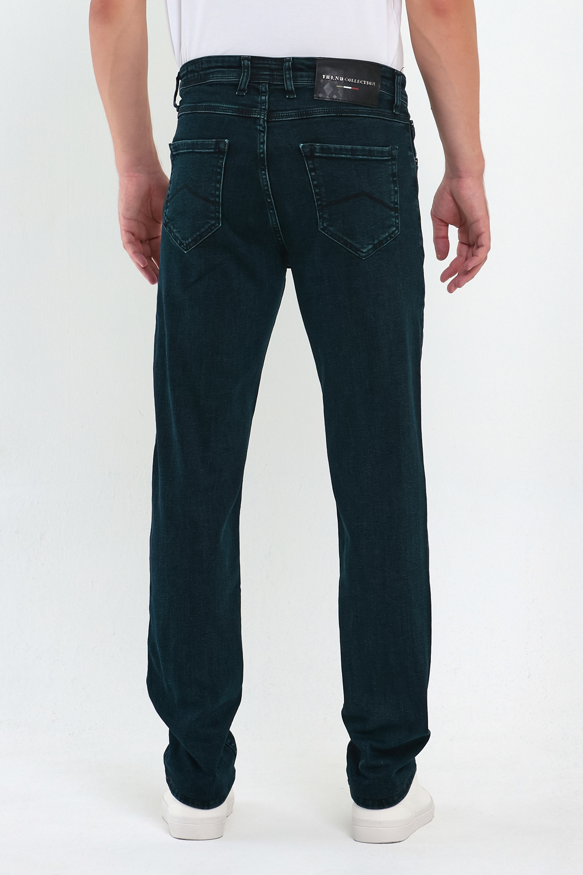 Джинси slim fit Trend Collection 13090 Синьо-зелений (YESIL) - Фото 7